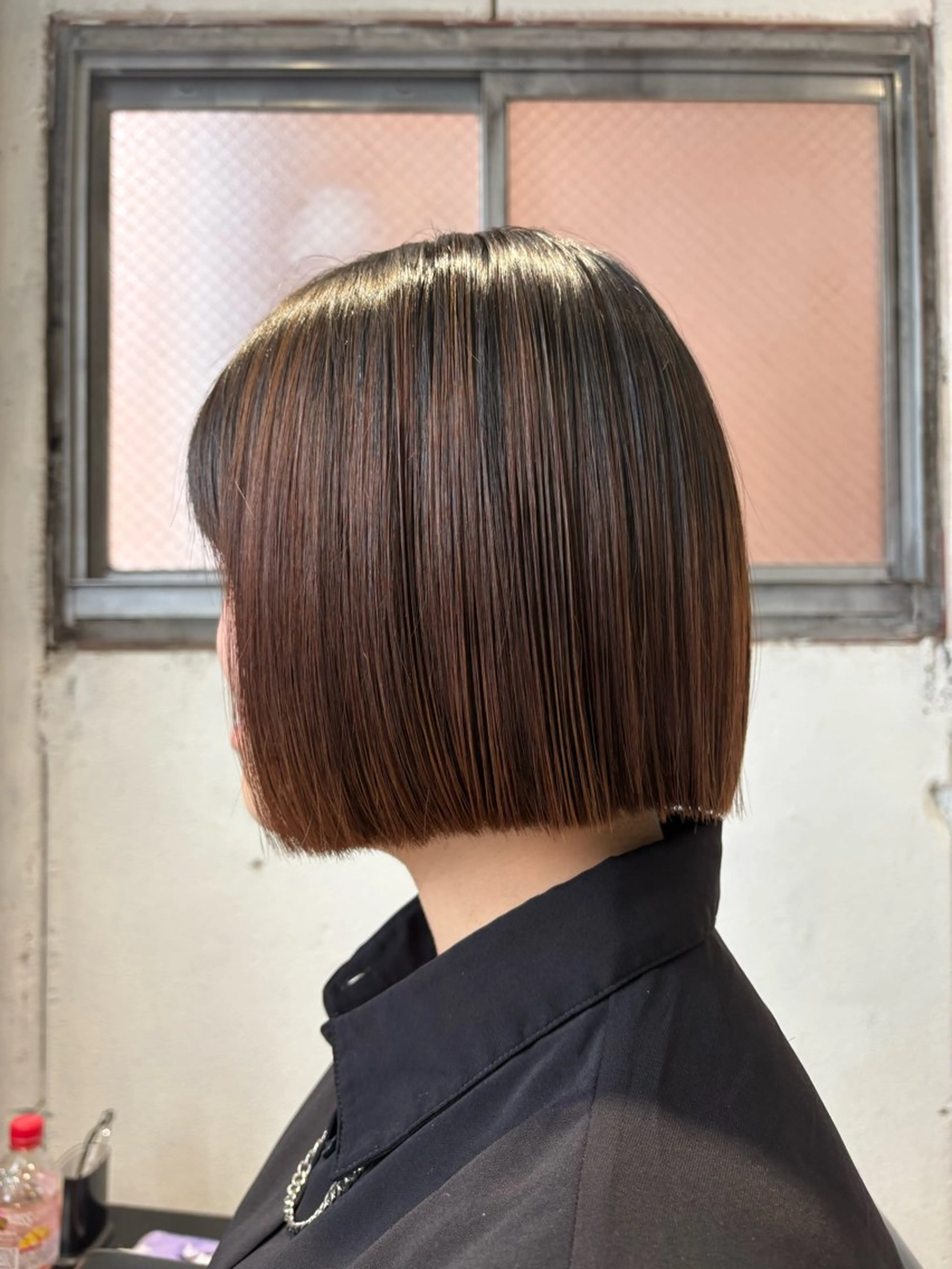 ミディアム カラー 切りっぱなしボブ ボブ カット inc新小岩 🌱MANAMIのヘアスタイル