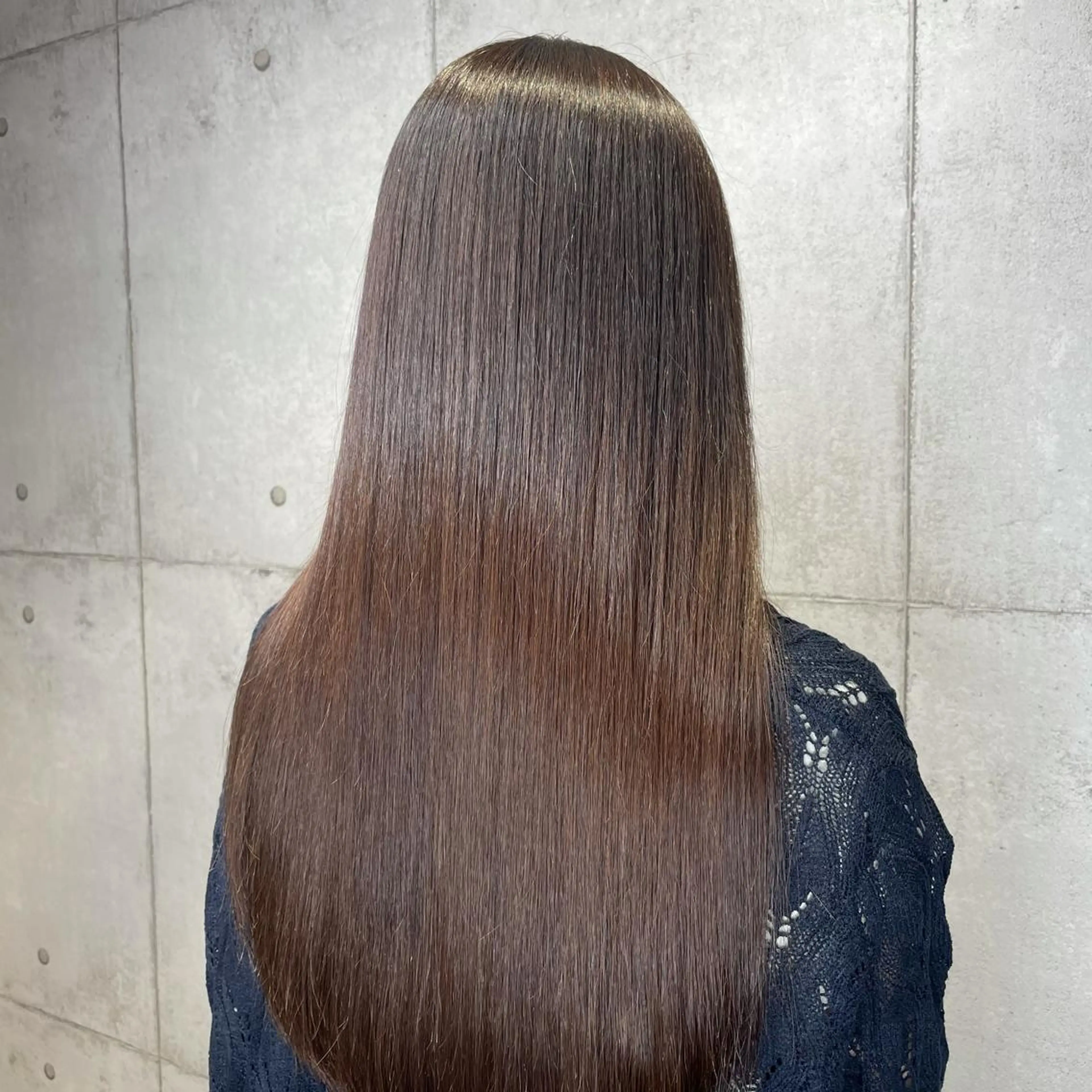 ロング 縮毛矯正 newi 池袋のヘアスタイル