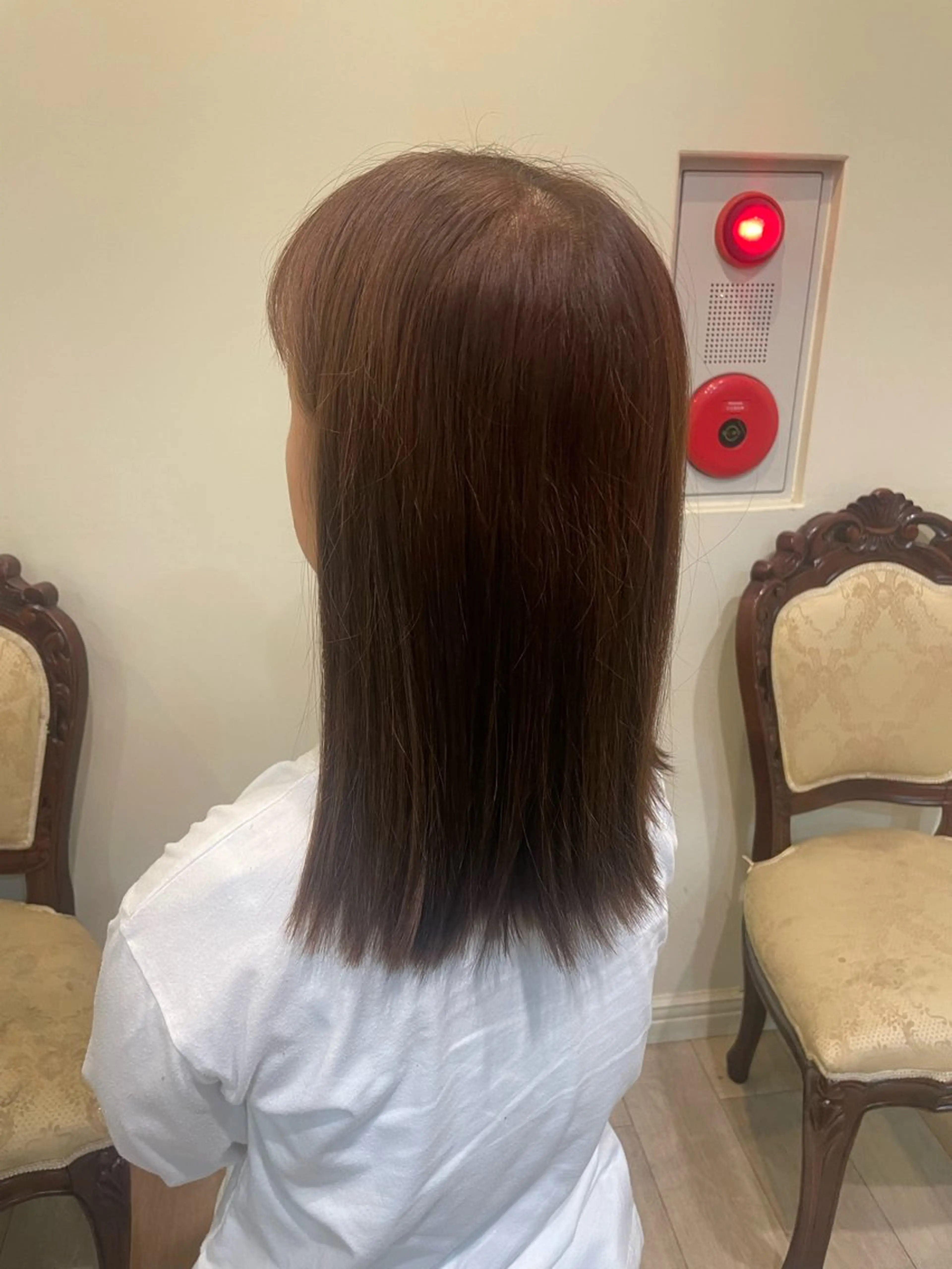 ミディアム カラー ヘアカラー 松尾 遥花のヘアスタイル