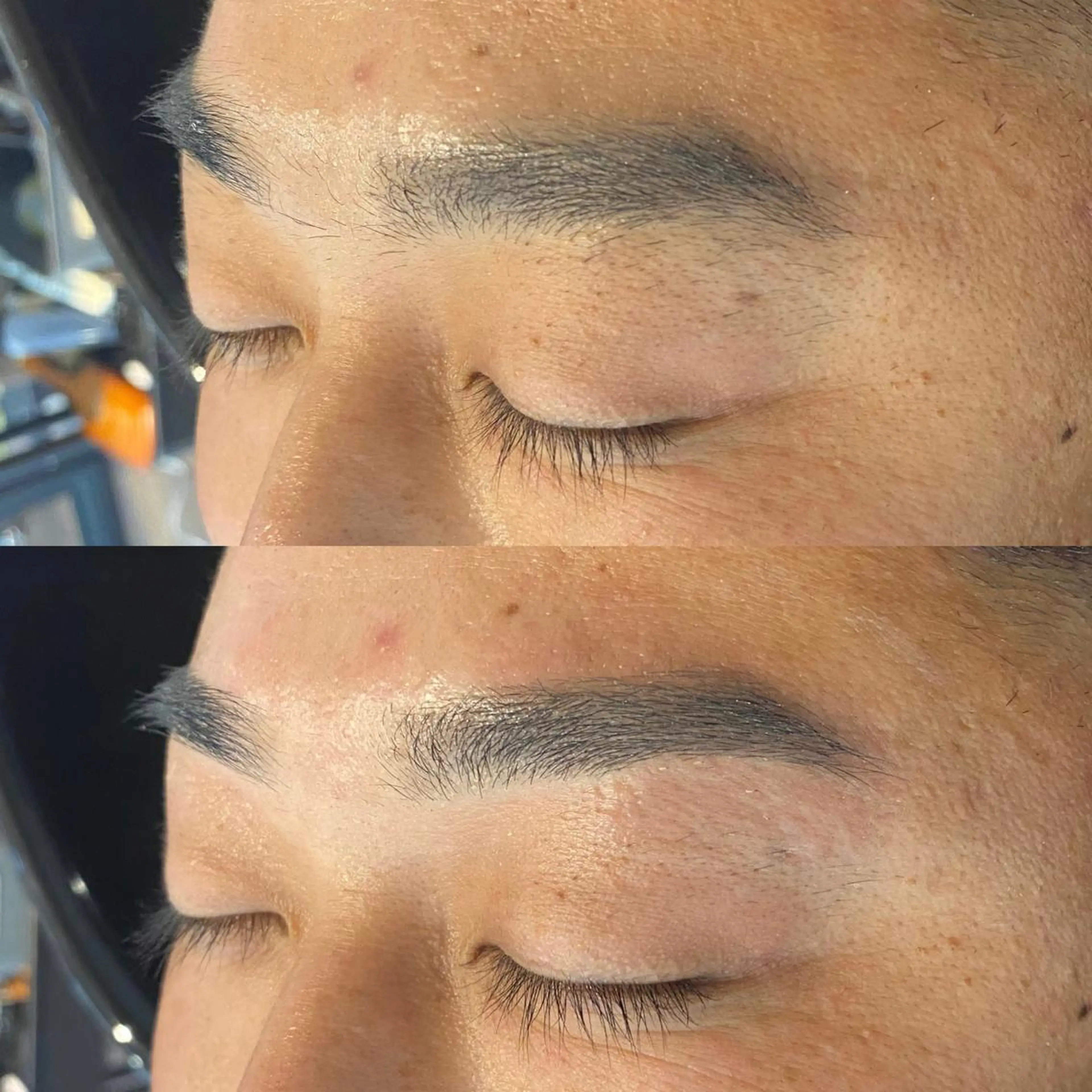 アイブロウ メンズアイブロウ ワックス脱毛 眉カット pep natsumiのヘアスタイル
