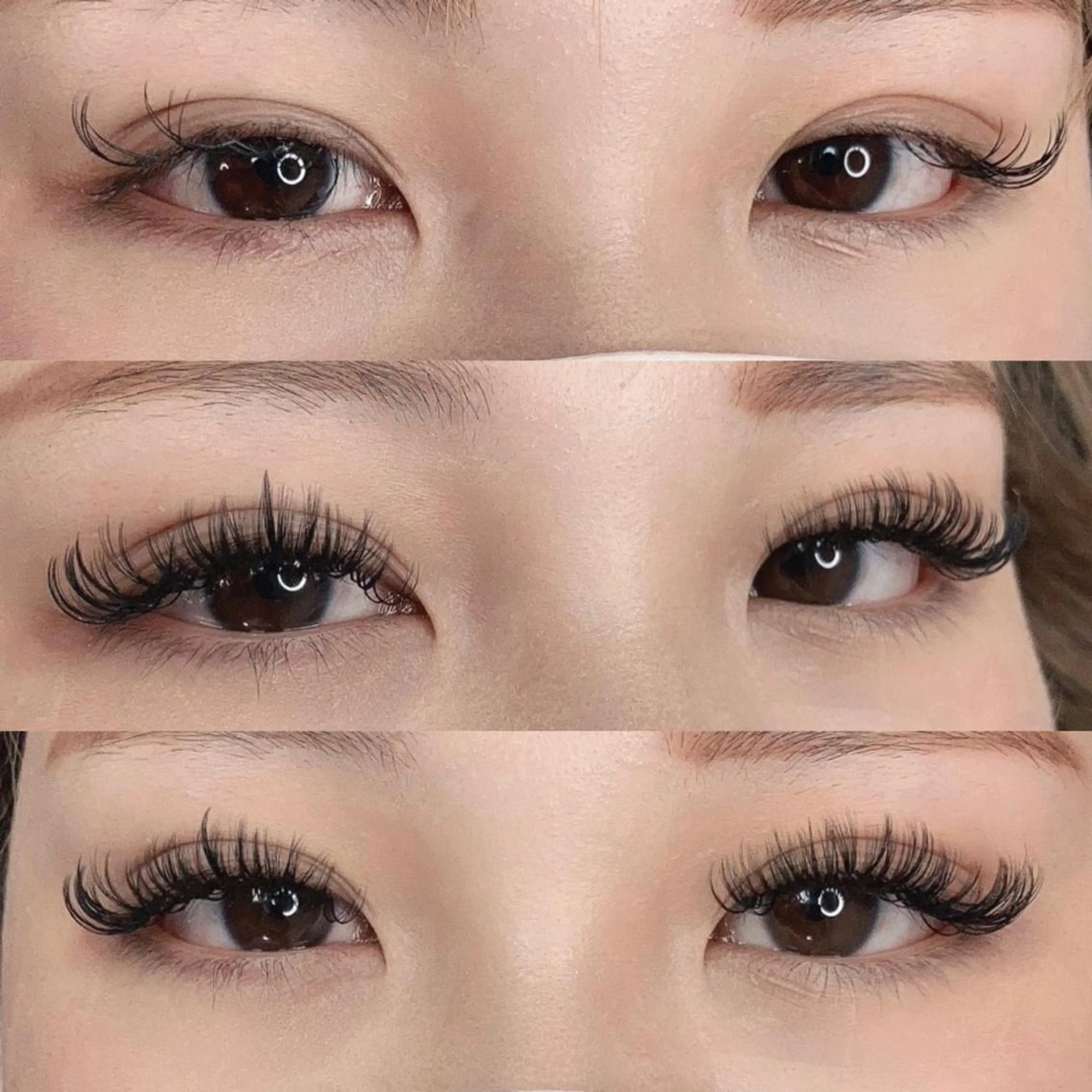 マツエク・マツパ 付け放題 ボリュームラッシュ linda lashesのマツエク・マツパデザイン