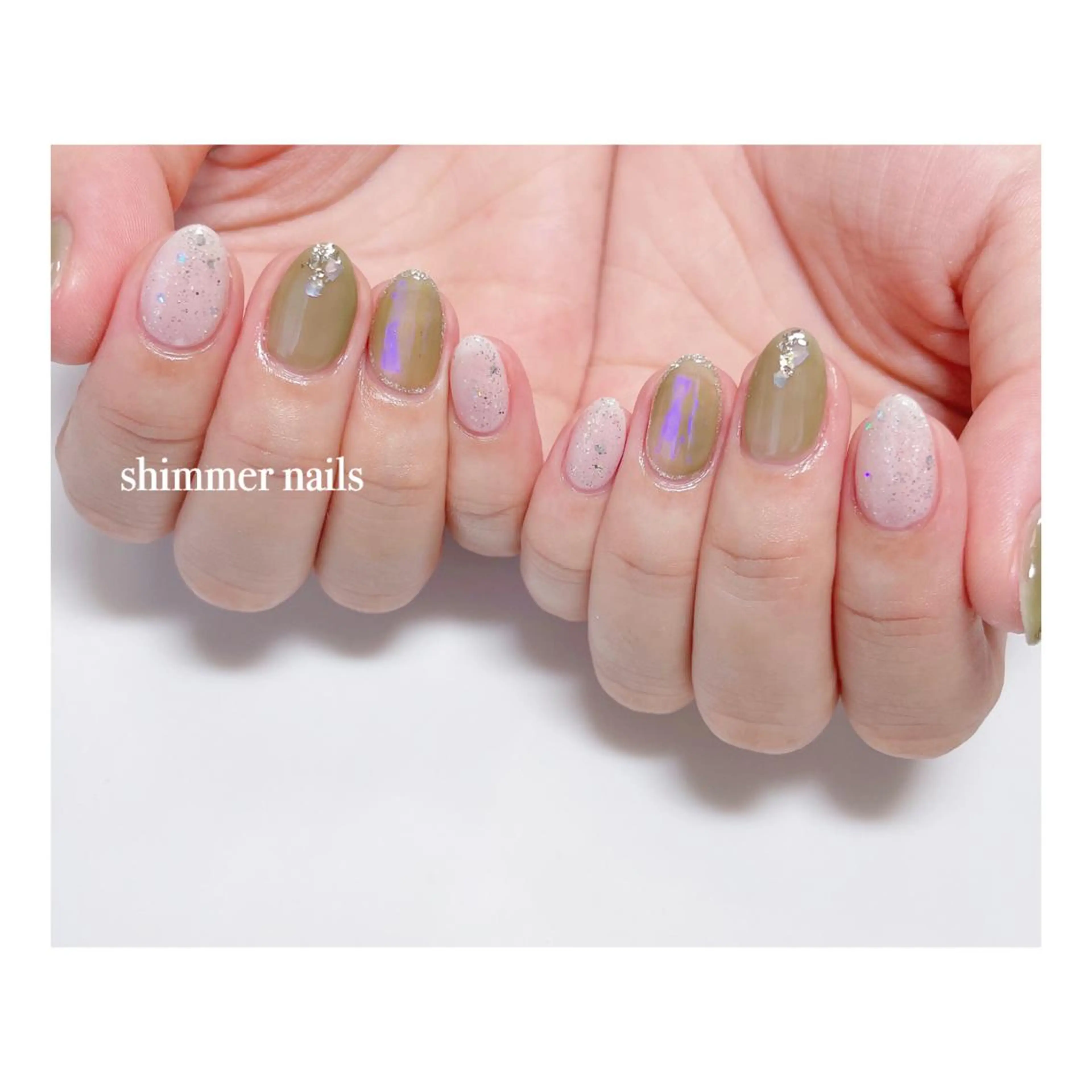 ネイル クリアネイル shimmer nailsのネイルデザイン