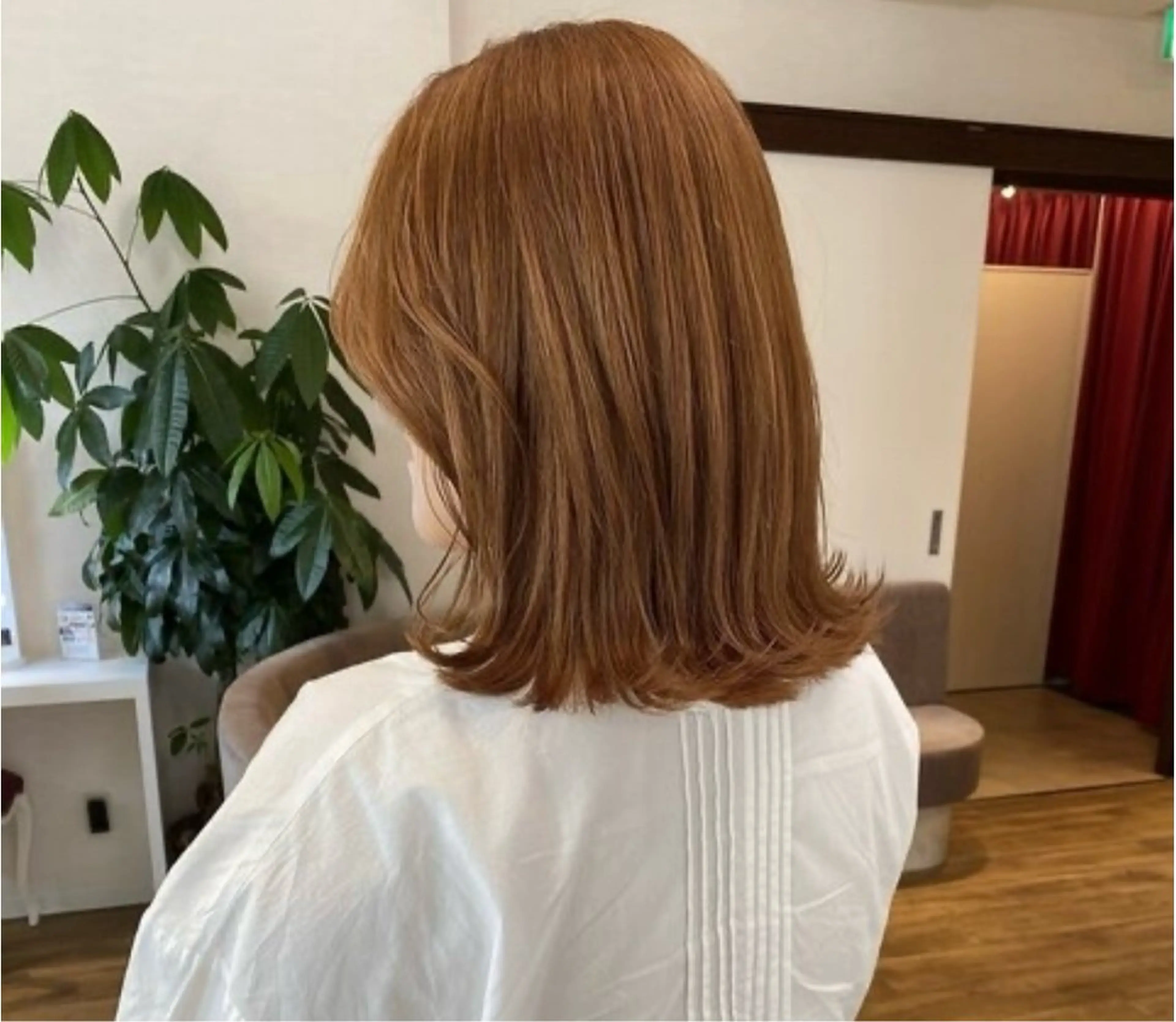 ミディアム カラー ヘアカラー ひなの/透明感 カラー/レイヤーのヘアスタイル