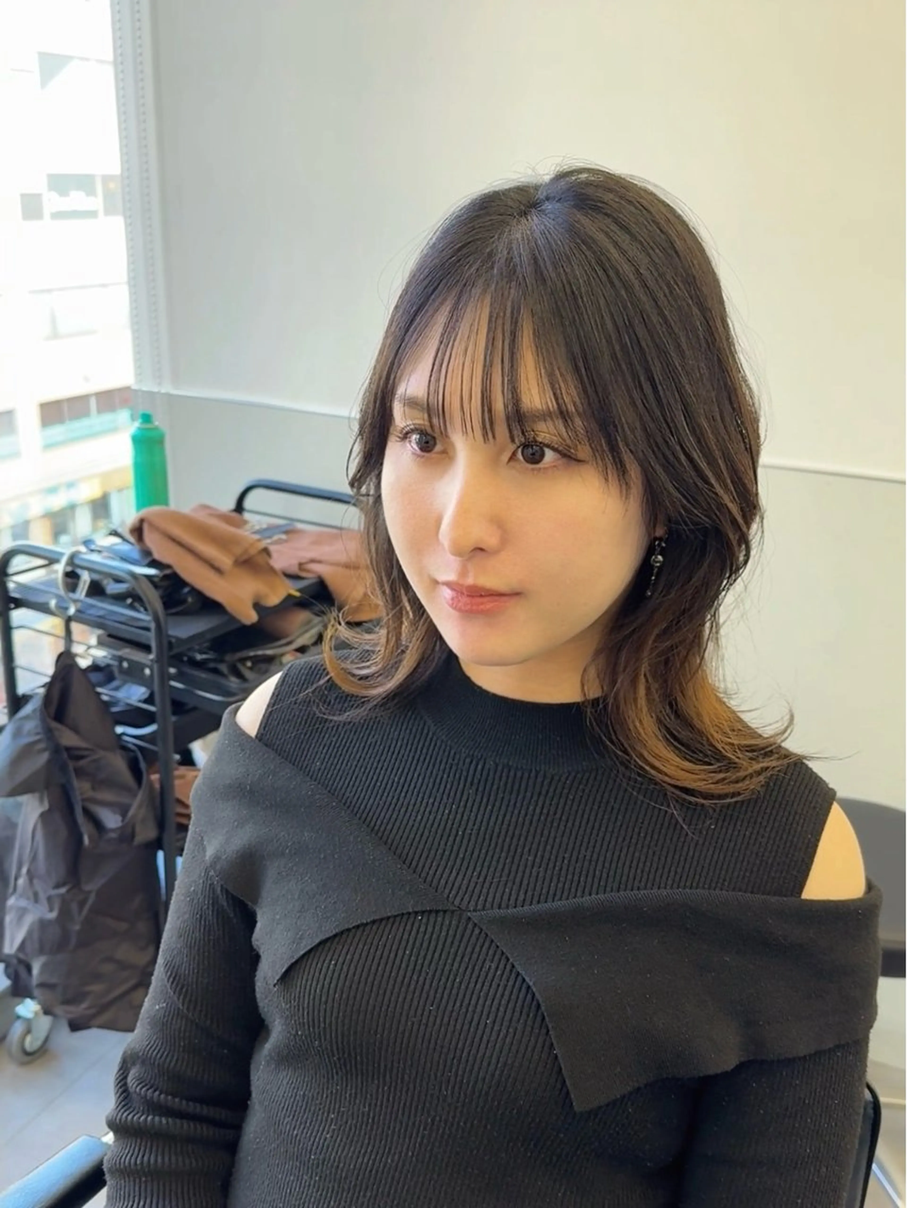 セミロング 韓国風ヘア レイヤーカット トリートメント カット トリートメント GO TODAY シェアサロン 町田店所属・韓国ヘア🇰🇷 スズキのヘアスタイル