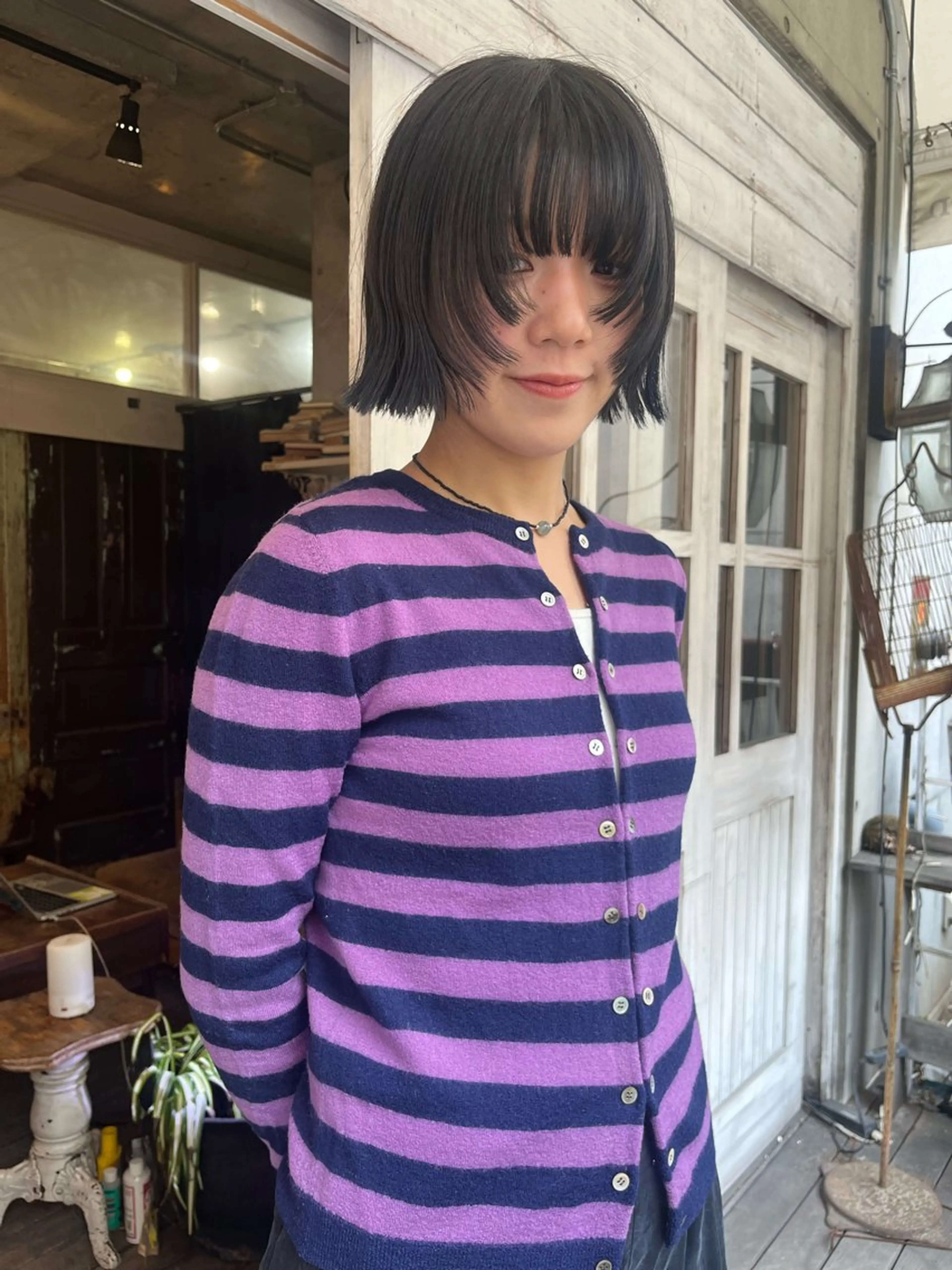 ショート カラー カット ヘアカラー トリートメント ハイトーン/顔まわり レイヤー/YUKAのヘアスタイル