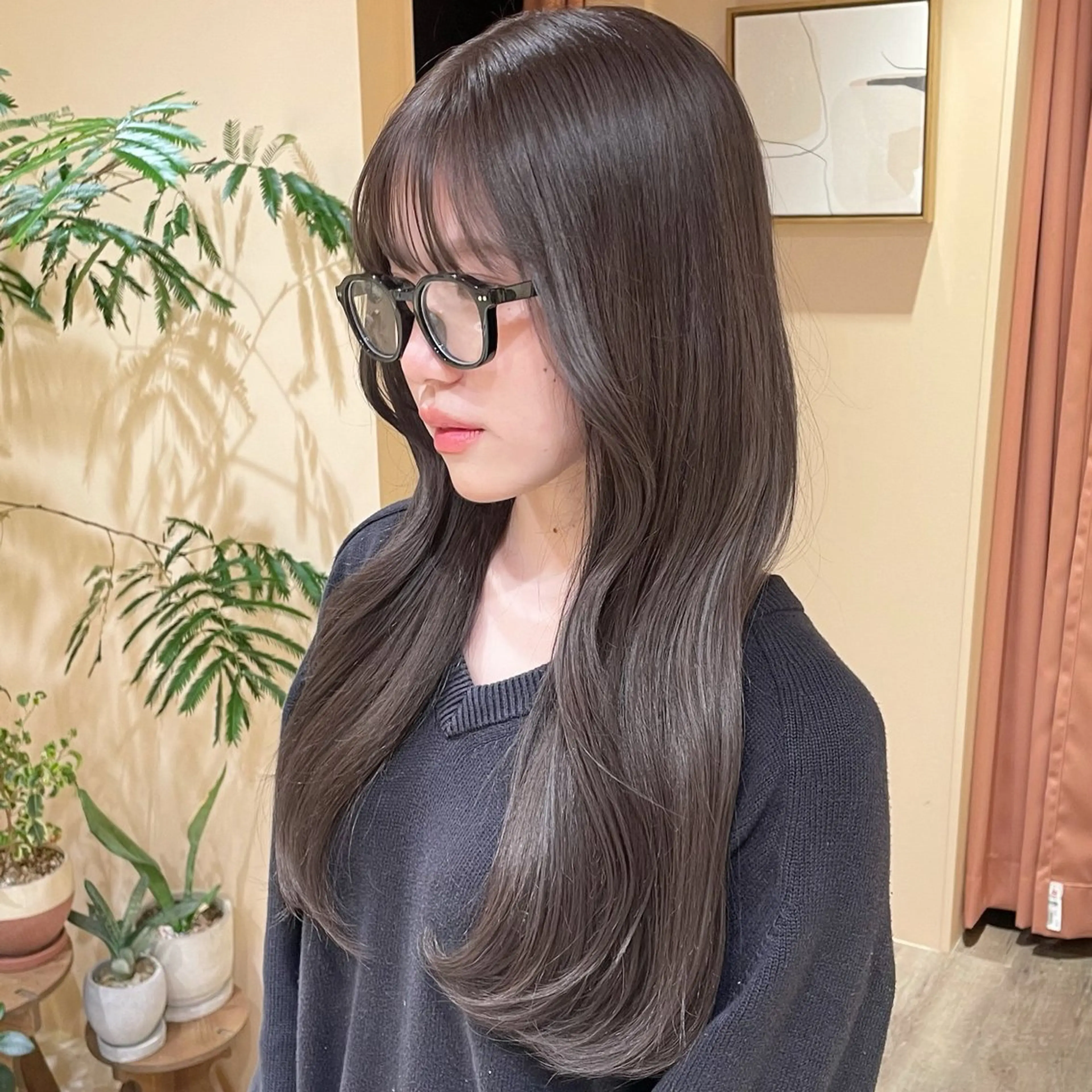 ロング カラー ベージュカラー coyumi / 𝘦 𝘮 𝘶のヘアスタイル