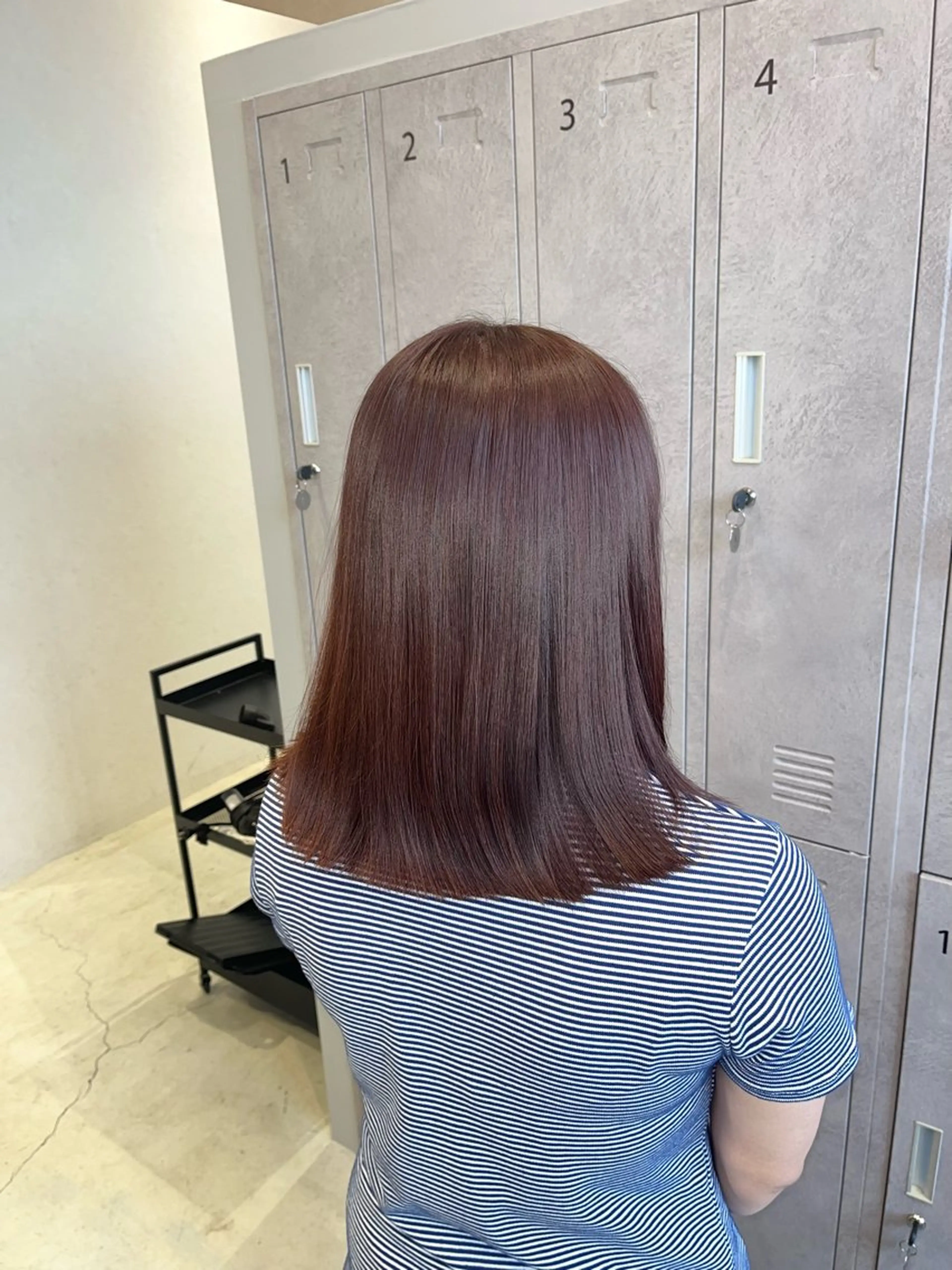 カラー ブラウンカラー レッドカラー カット ヘアカラー トリートメント 福島 果音のヘアスタイル