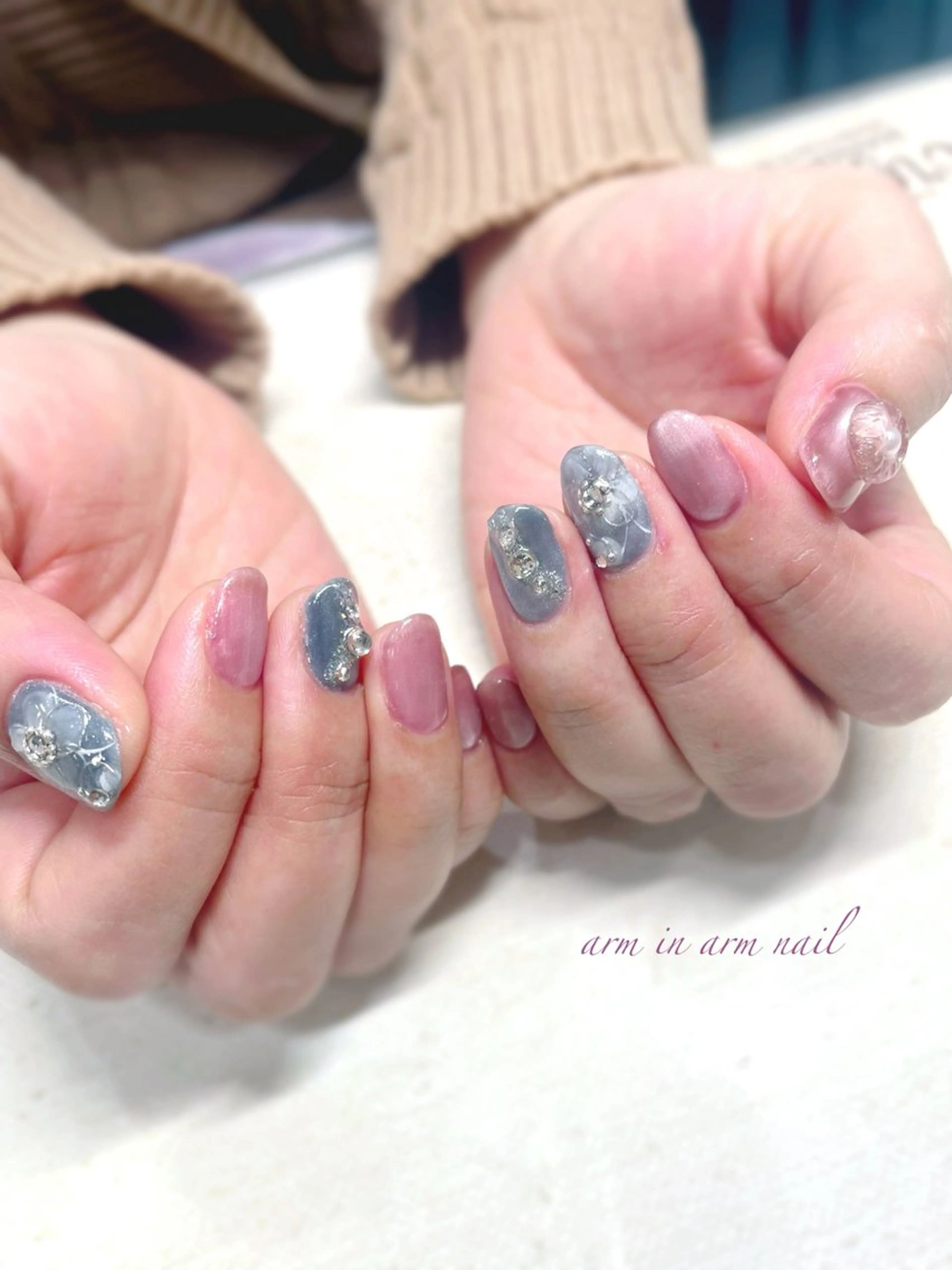 ネイル arm in arm ︎✿Yamamotoのマツエク・マツパデザイン