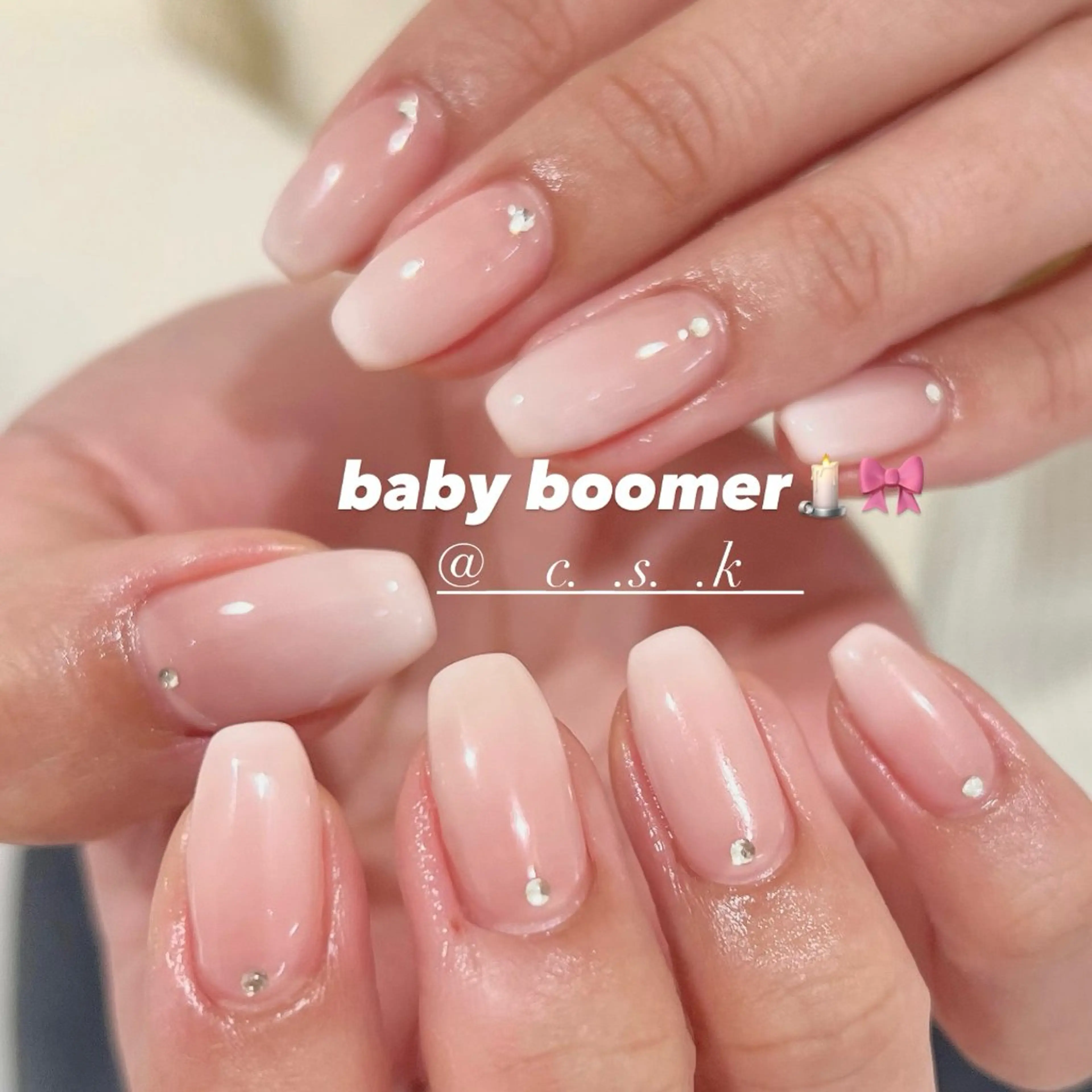 ネイル ストーンネイル ハンドネイル 🎀チーク/ちゅるん 🫧chisa🎀のネイルデザイン