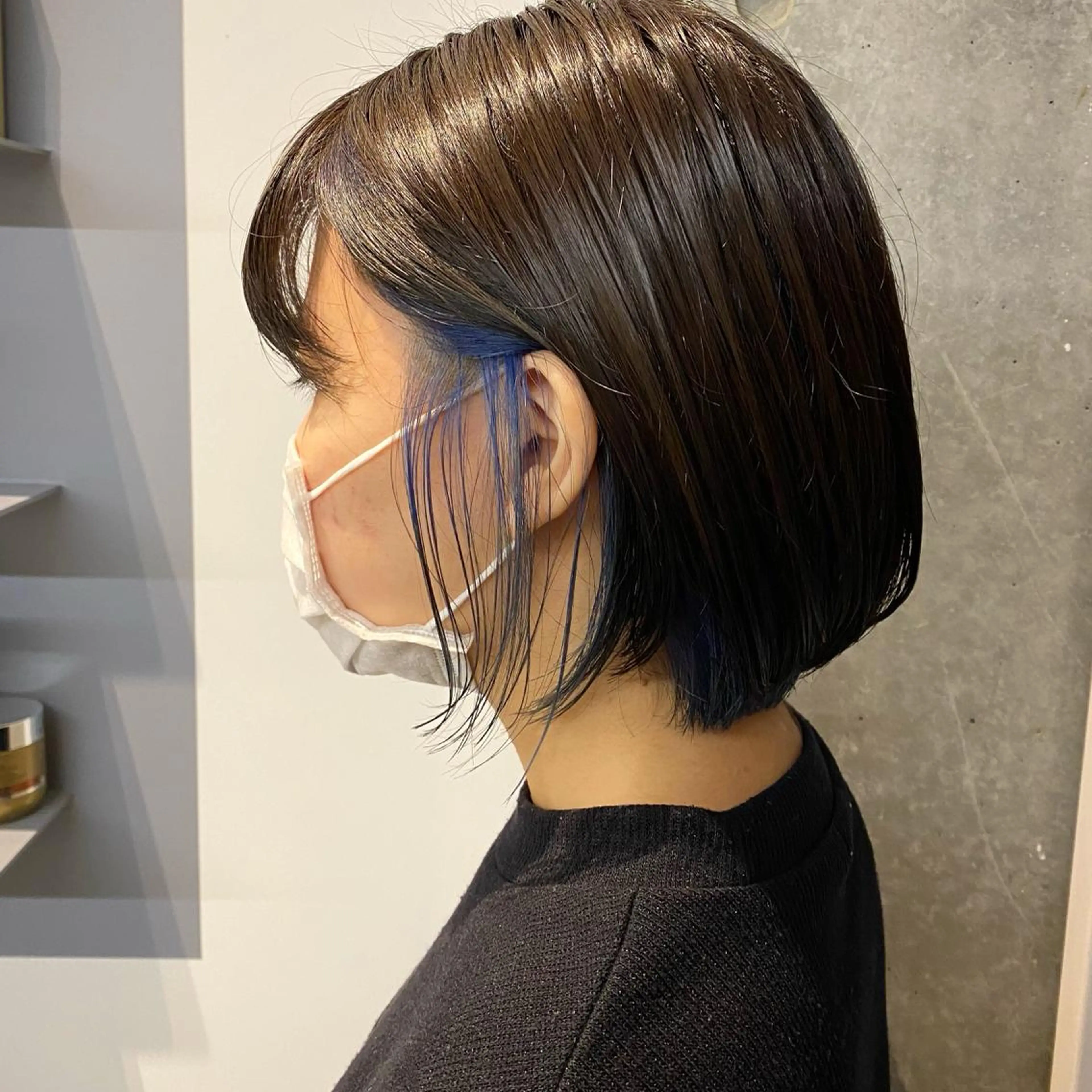 ミディアム カラー ヘアアレンジ ブルーカラー 広美◎ <hiromi>のヘアスタイル