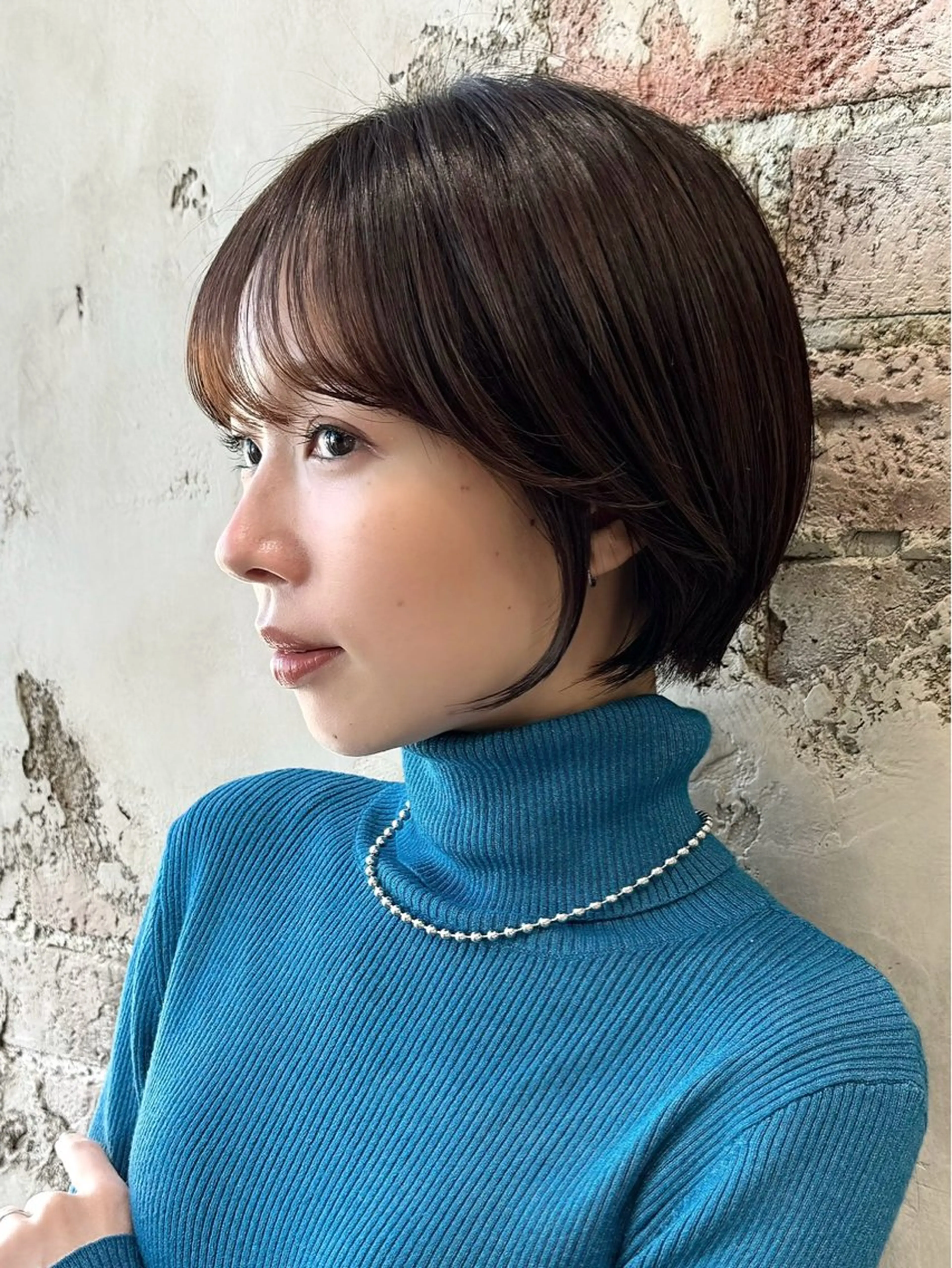 ショート カラー カット ヘアカラー トリートメント 💍新宿ショート 💍岩田莉奈のヘアスタイル