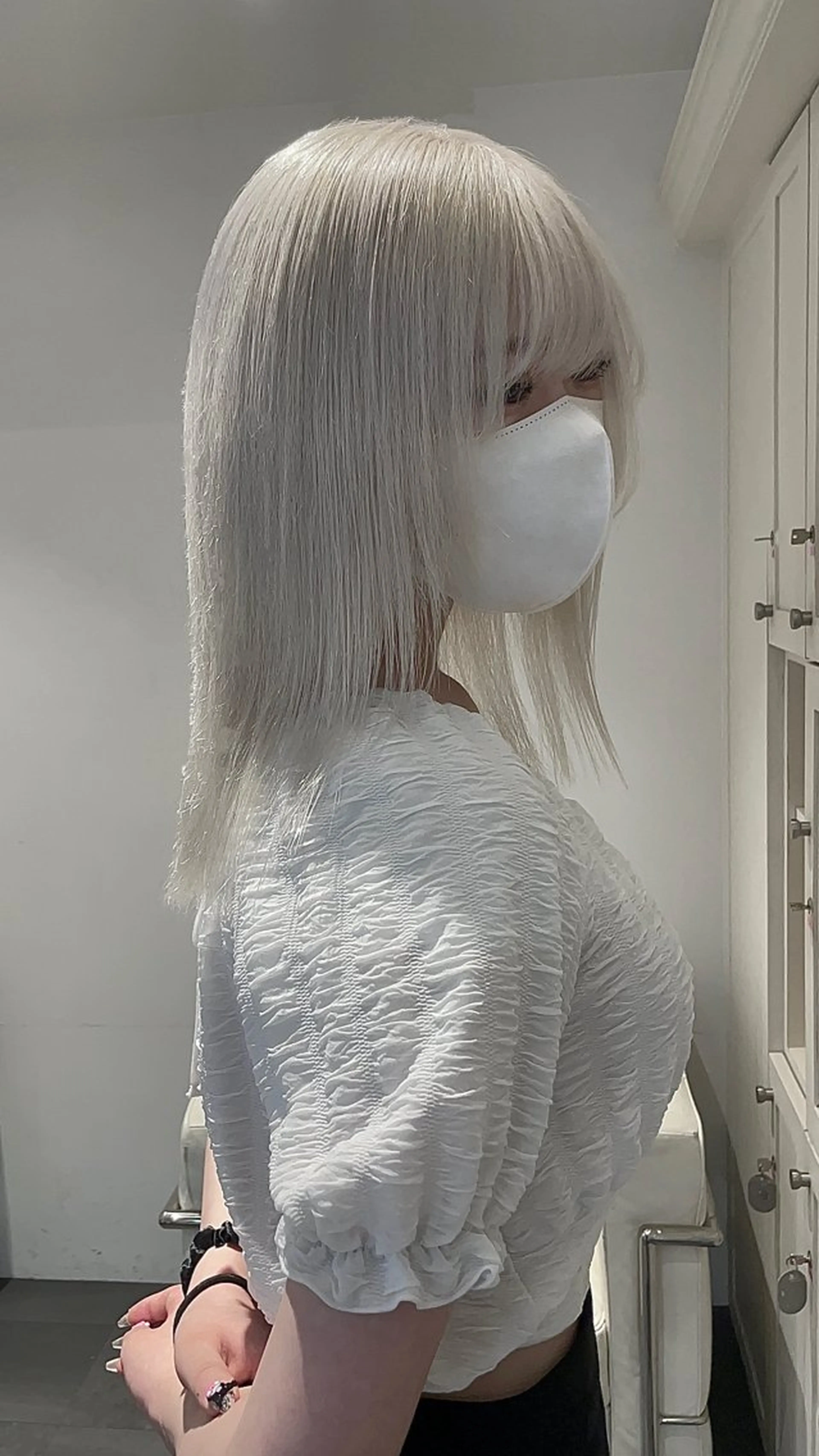 カラー ブリーチ 透明感カラー ハイトーンカラー ヘアカラー ikiRu ﾊｲﾄｰﾝ/渋谷のヘアスタイル