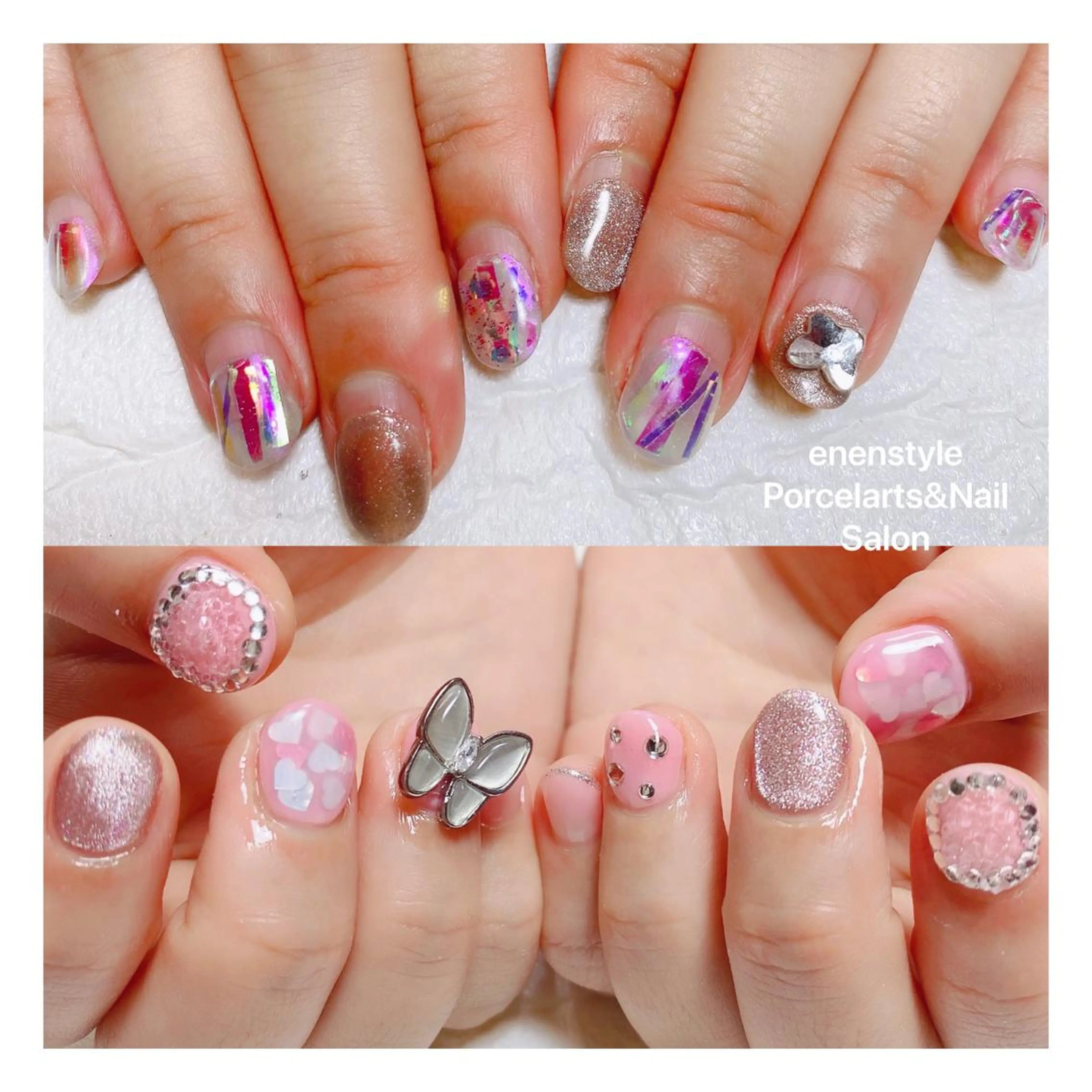 ショート ネイル ハンドネイル 👑enen style👑のネイルデザイン