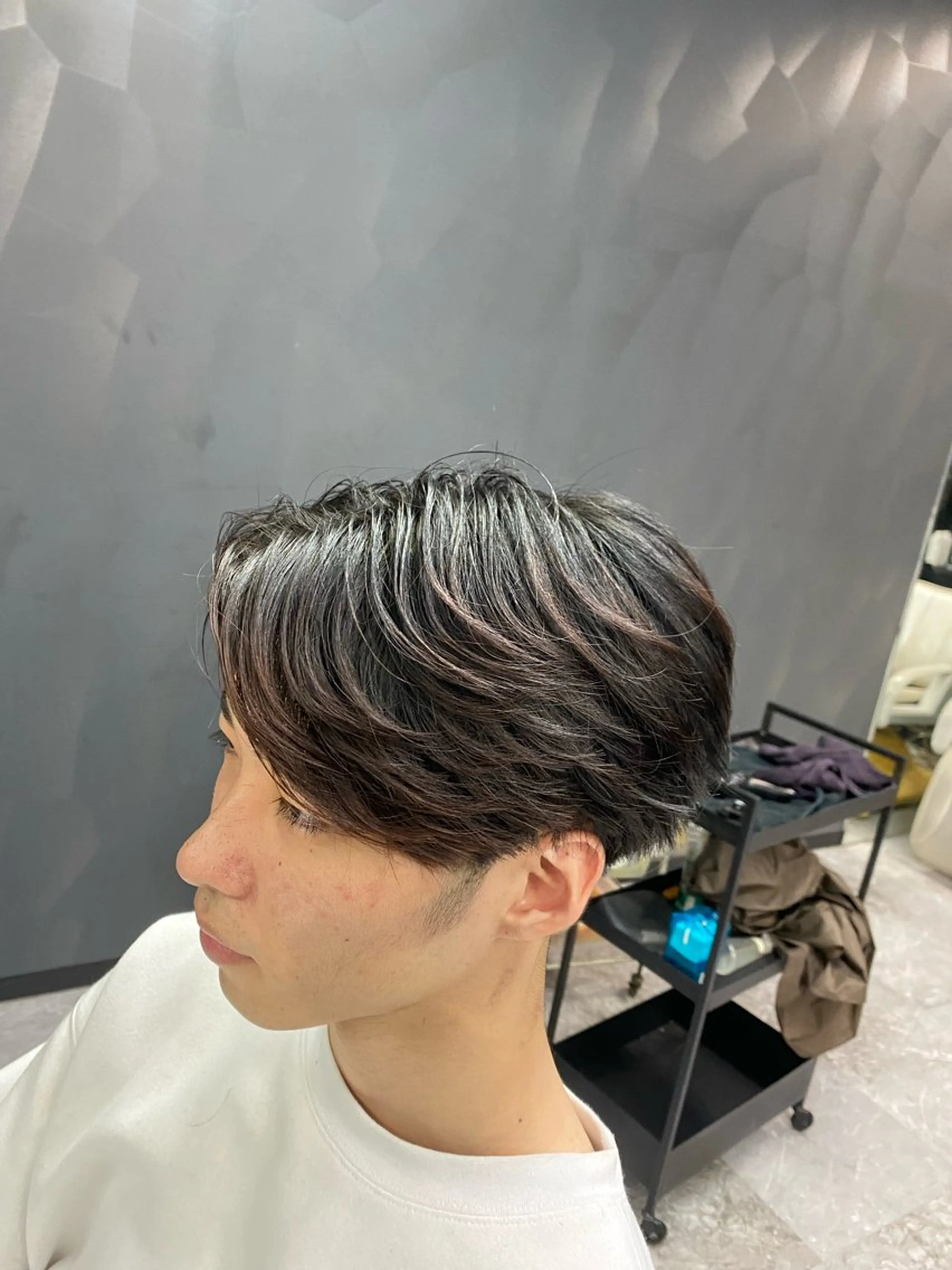 ショート パーマ 池田 亮雅のヘアスタイル