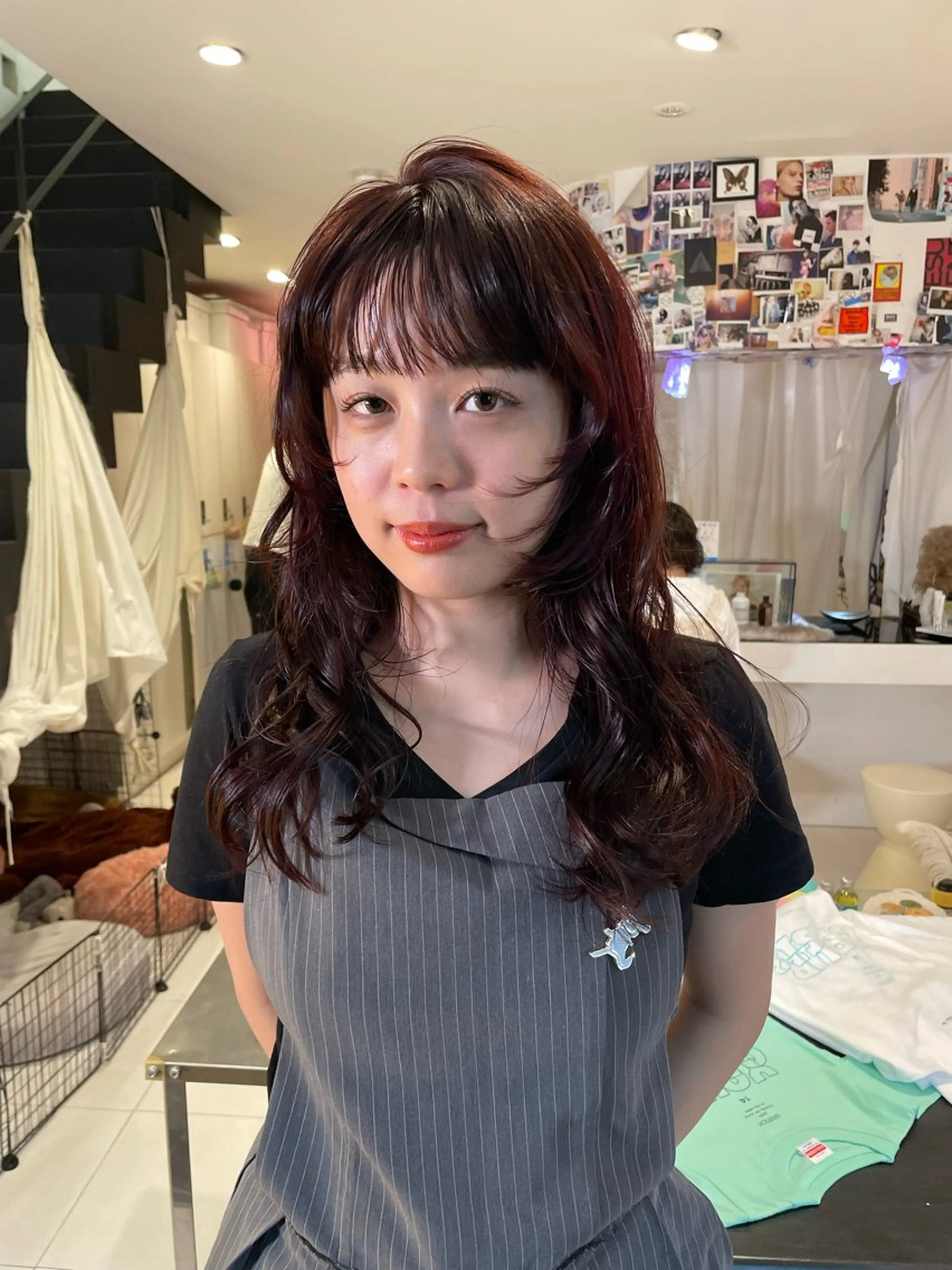 ロング カラー nishiura nanasaのヘアスタイル