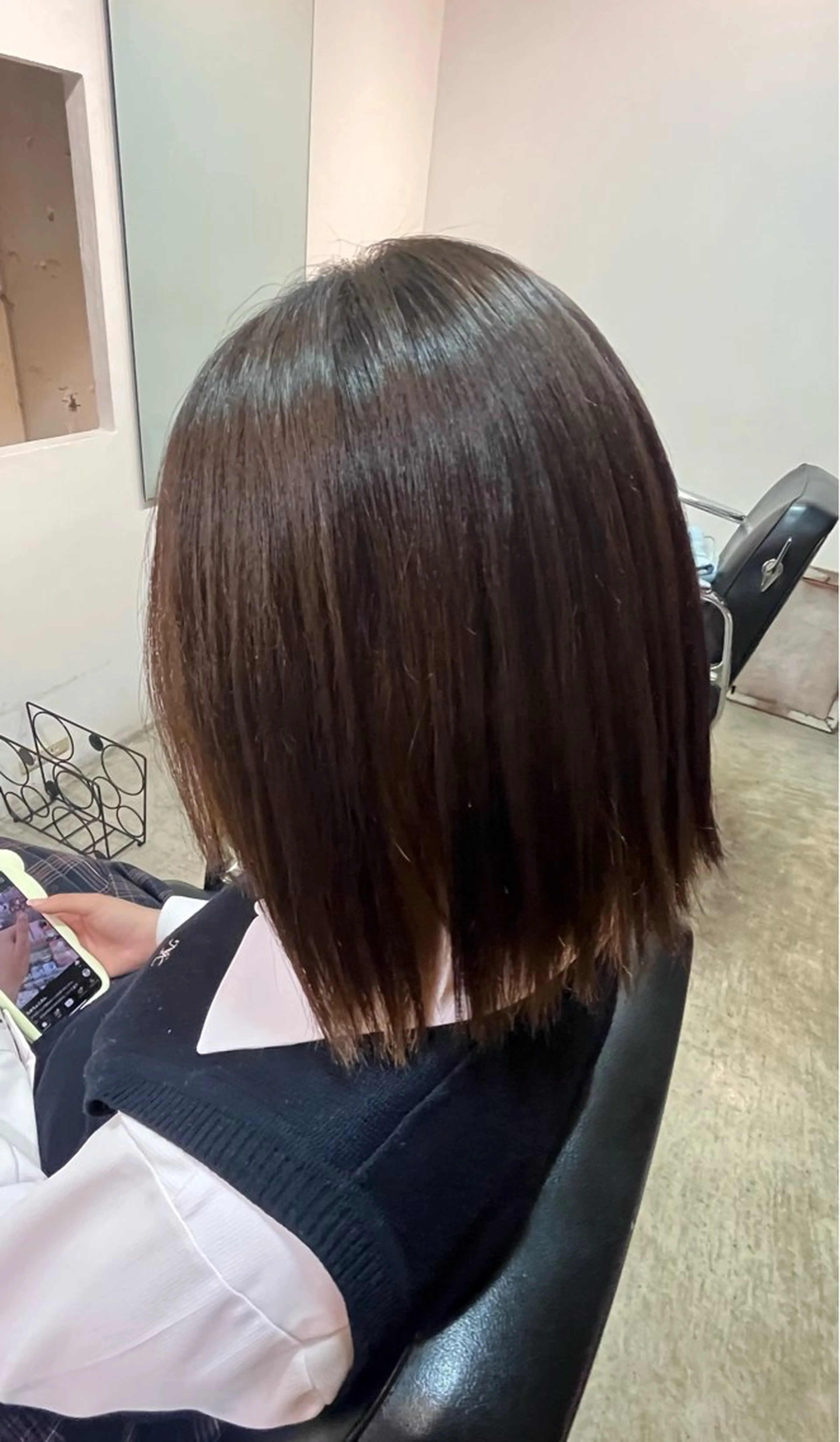 ミディアム 縮毛矯正 おおた あいこのヘアスタイル