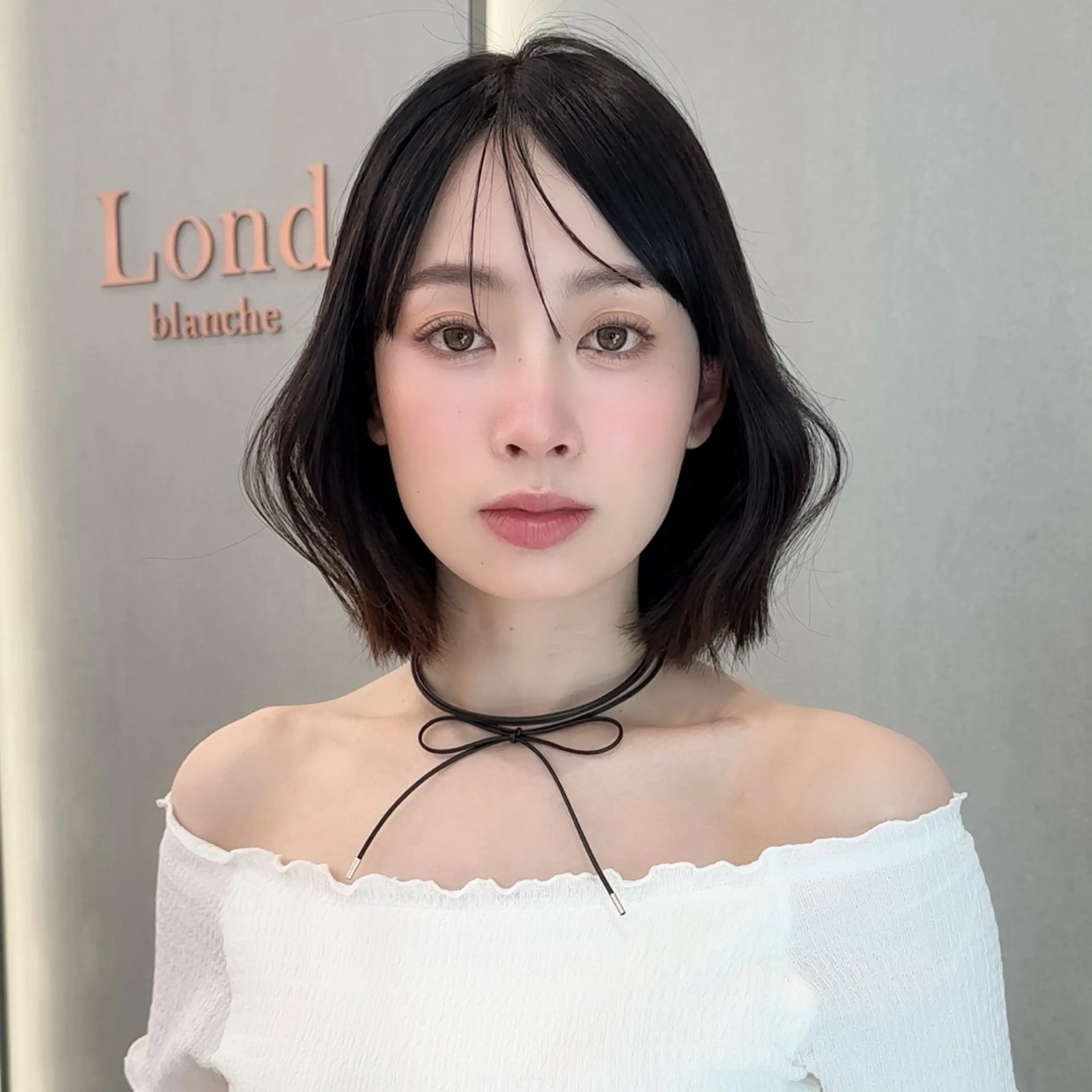 ミディアム カット ヘアカラー トリートメント 縮毛矯正/韓国ヘア /レイヤー🎀ミズキのヘアスタイル