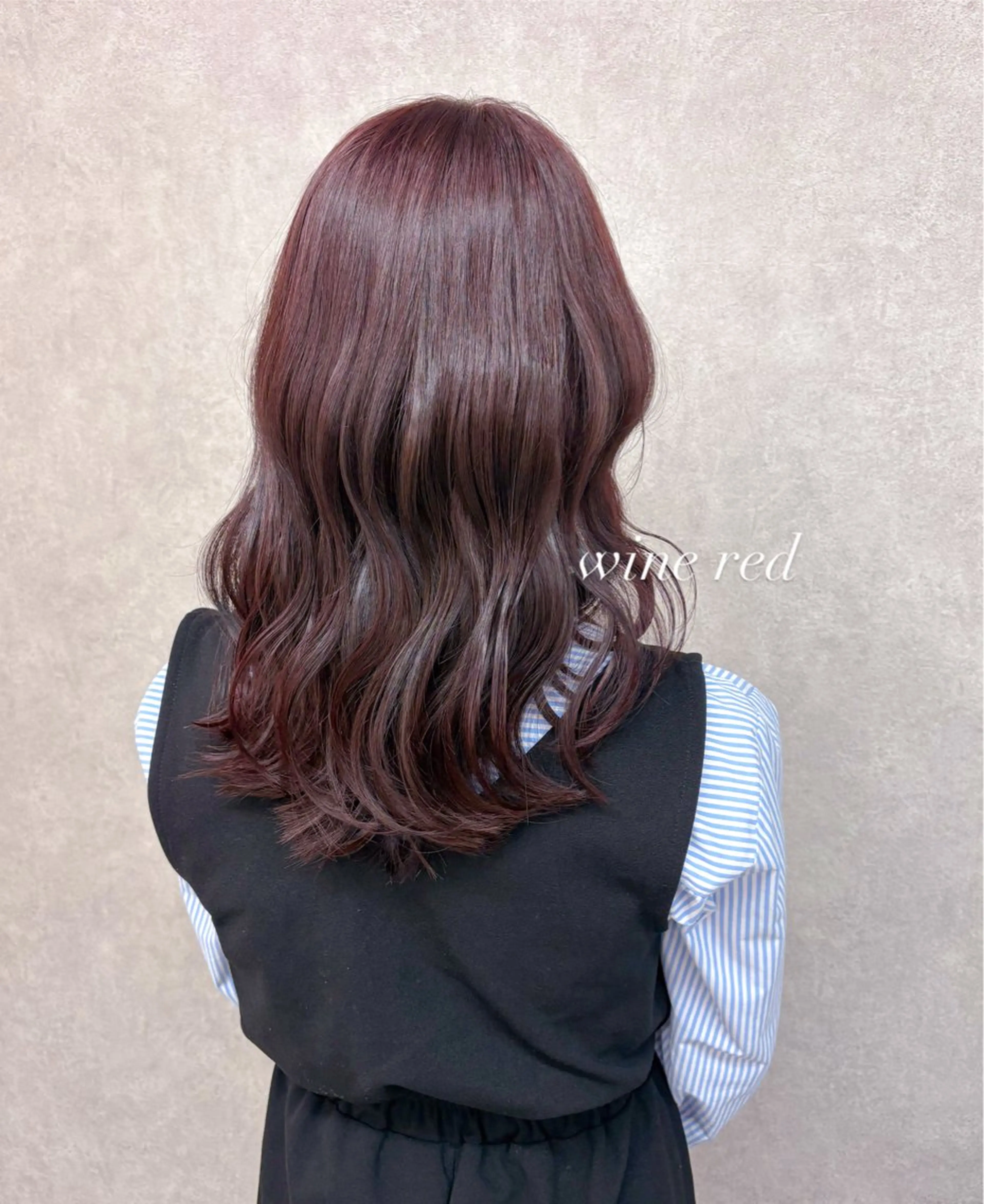 カラー レッドカラー Hz/ヘルツ SHIHOのヘアスタイル