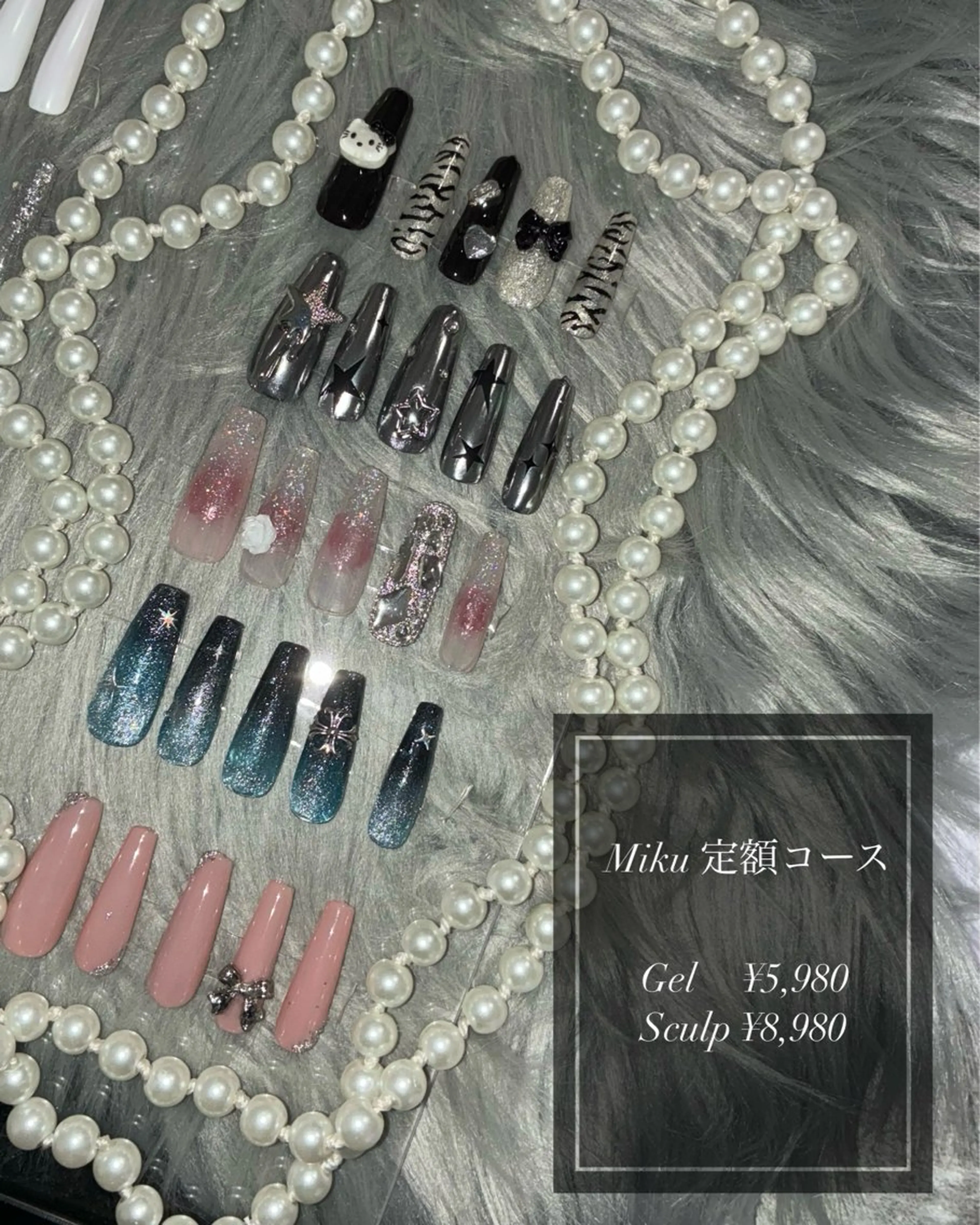 ネイル nail salon T2所属・MI KUのネイルデザイン