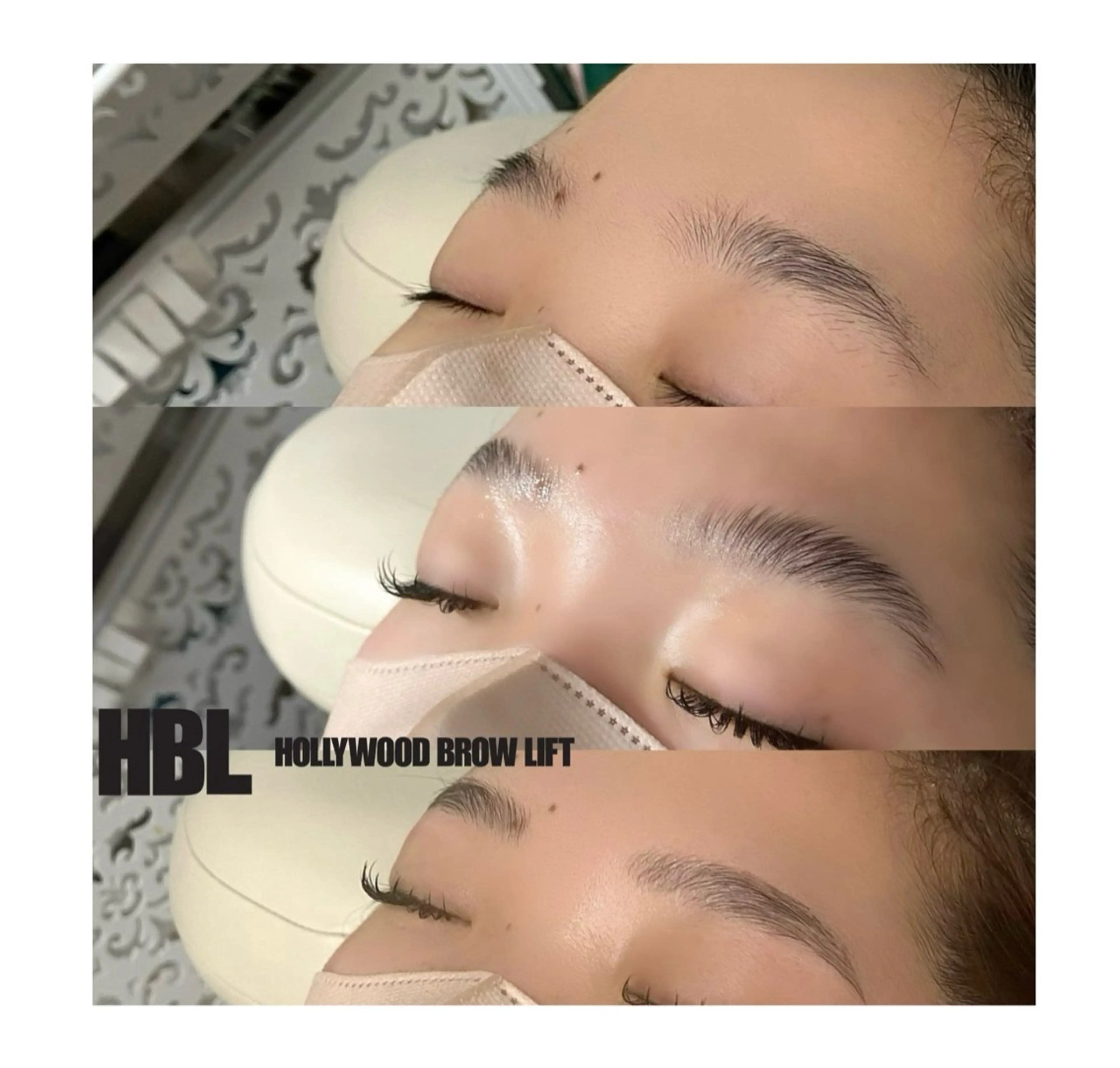 アイブロウ ハリウッドブロウリフト 眉毛ワックス脱毛 Briller @odawaraのマツエク・マツパデザイン