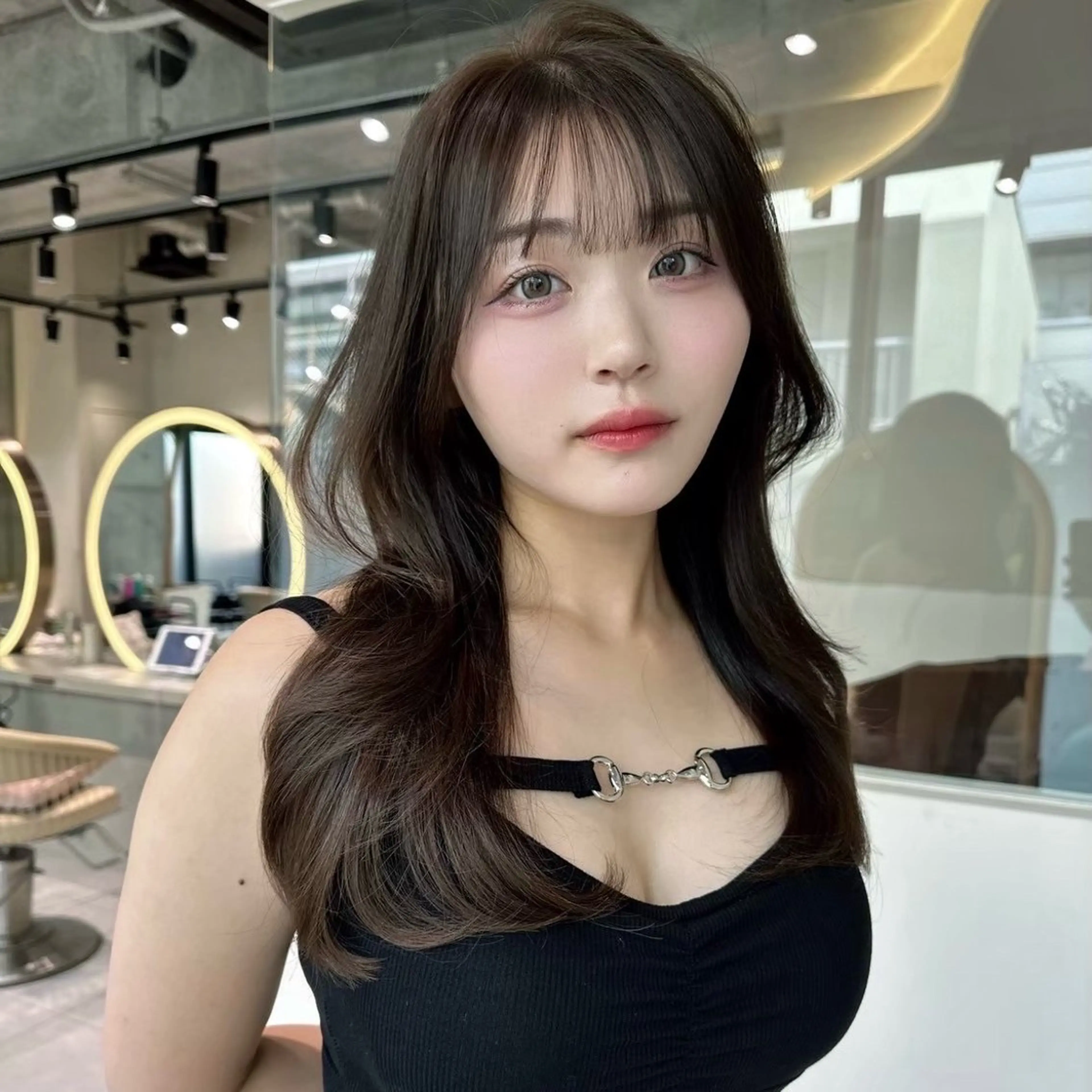 透明感カラー + 超音波アイロン付き高級TOKIO5stepトリートメントの写真