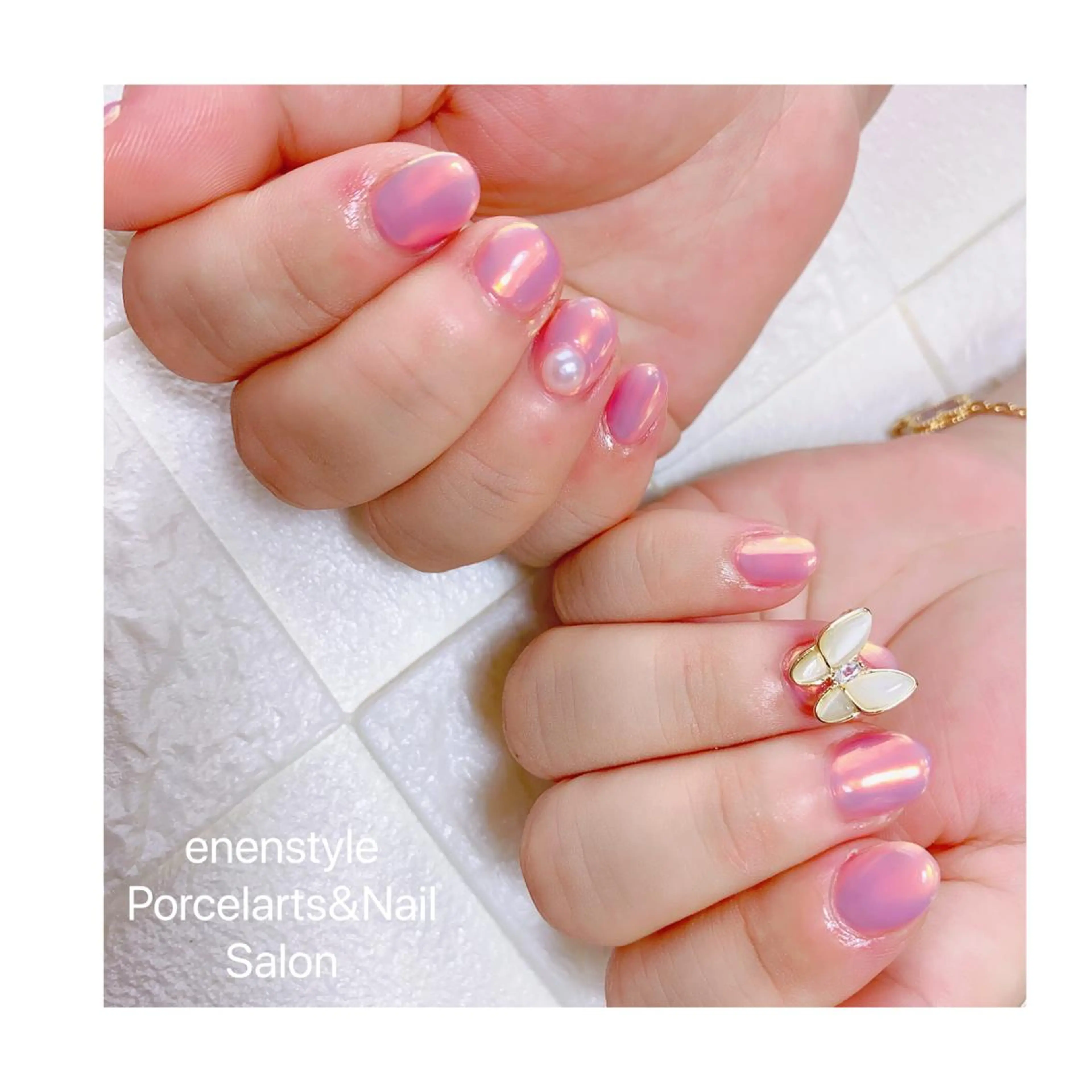 ショート ネイル ハンドネイル 👑enen style👑のネイルデザイン