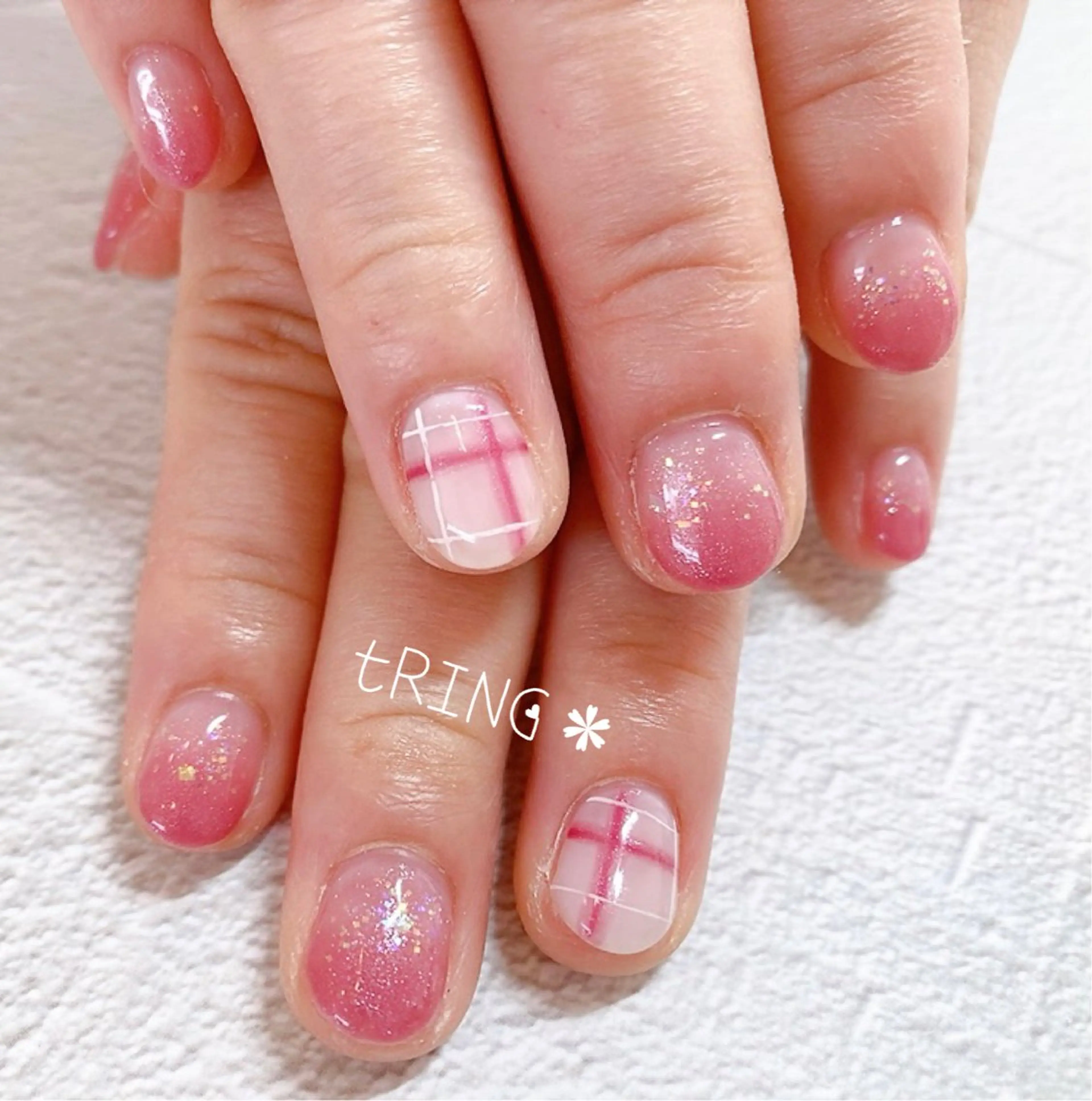 ネイル ハンドネイル tRING＊ しいの木台のネイルデザイン