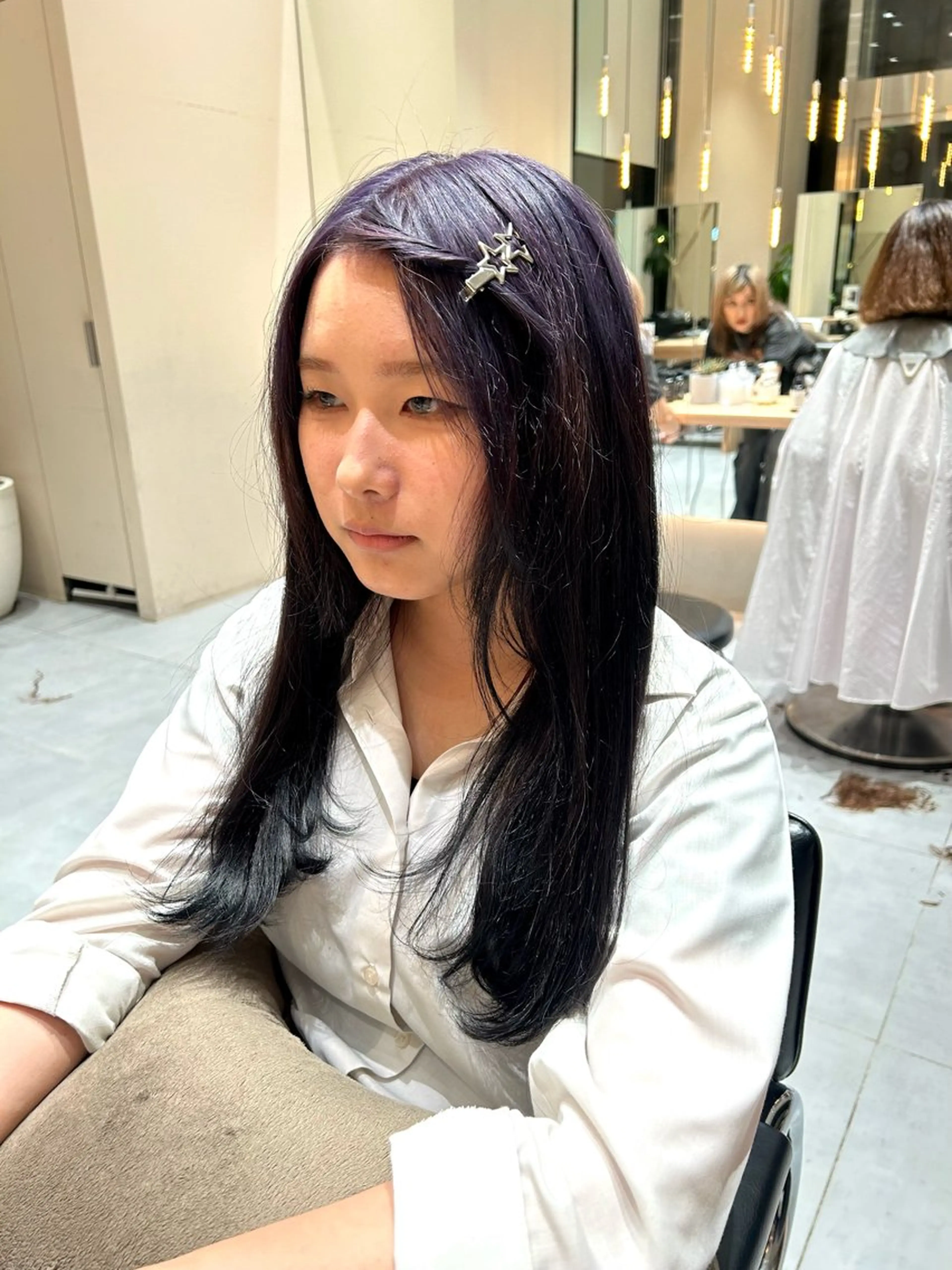 ロング カラー ヘアカラー トリートメント ヘアセット 垢抜け/レイヤー /艶カラー🪼風香のヘアスタイル