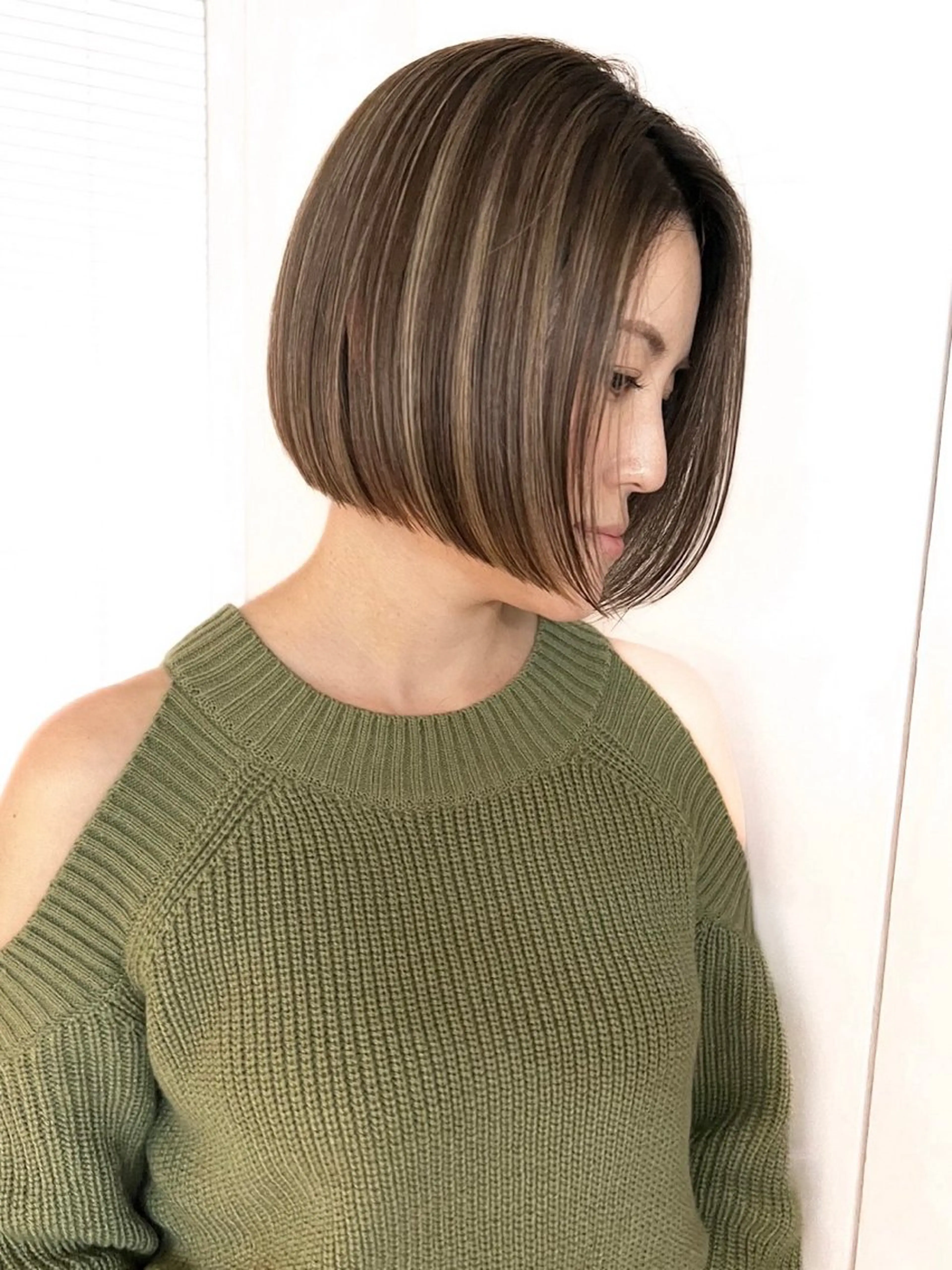 ミディアム カラー カット ヘアカラー トリートメント ハイライトNo.1☆ ゆうのヘアスタイル