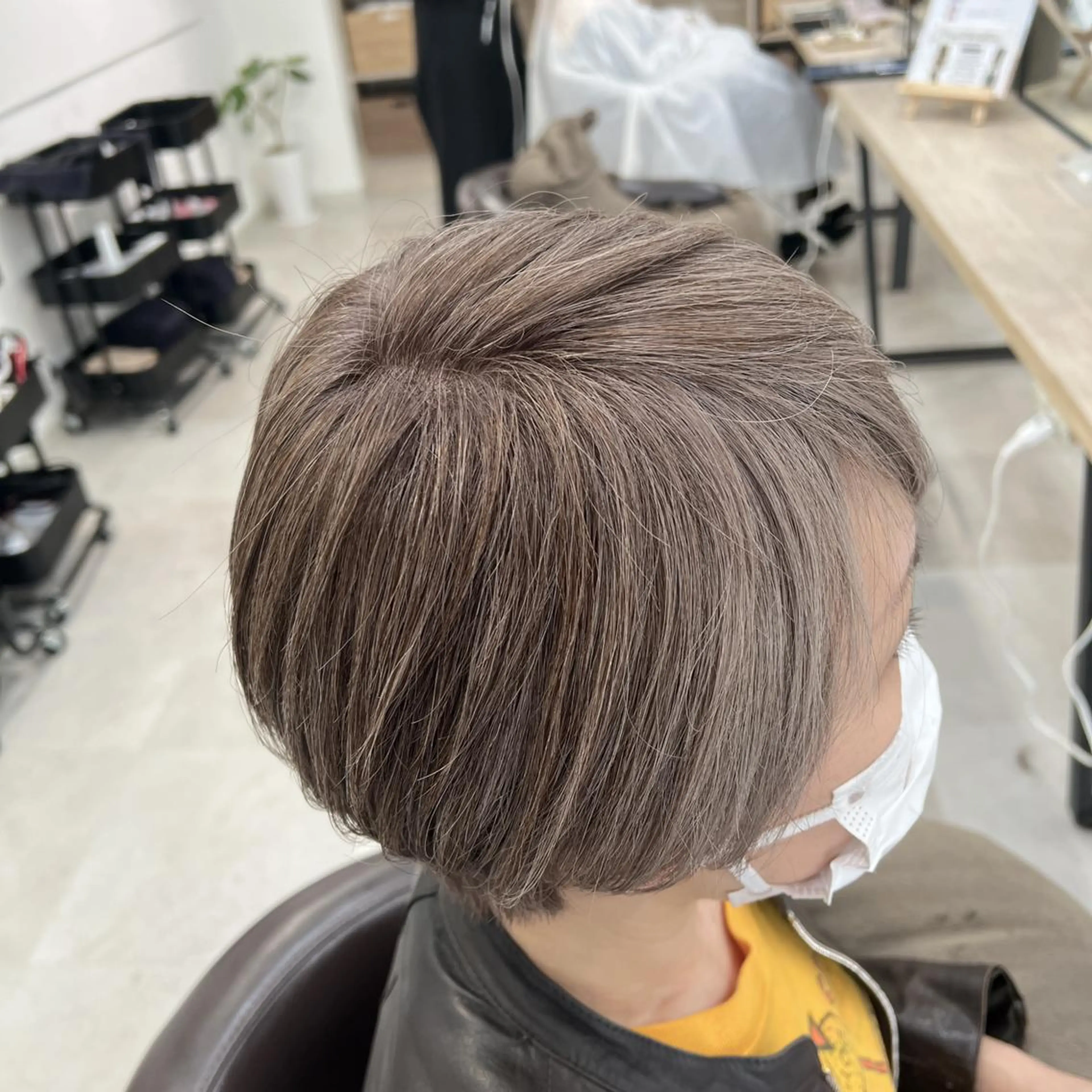 ショート 髪質改善 縮毛矯正 トリートメント 髪質改善/艶カラー 縮毛矯正/山本由梨のヘアスタイル