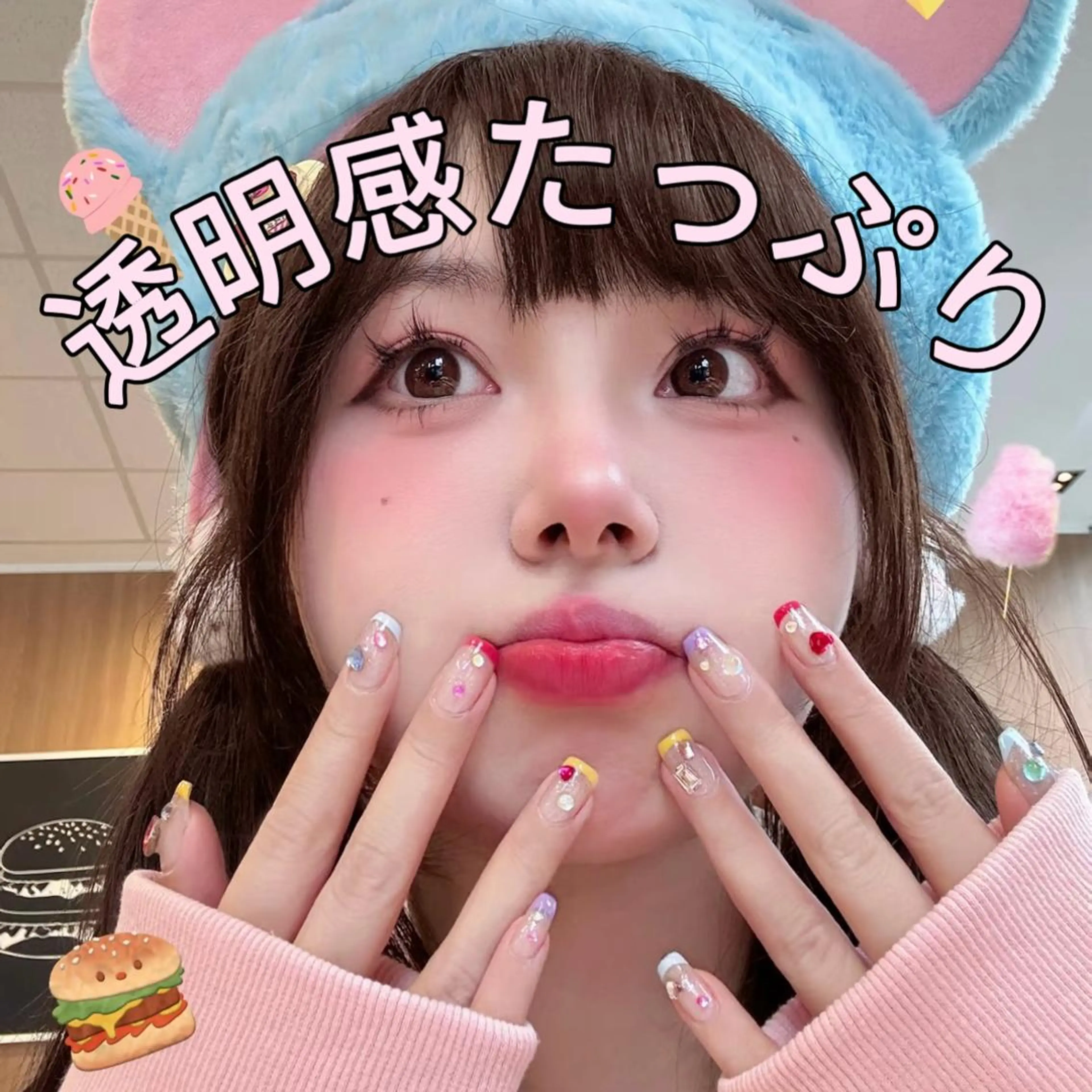 ネイル 長さ出し ワンホンネイル ハンドネイル ハンドケア 🦩カンナ 🦩のネイルデザイン