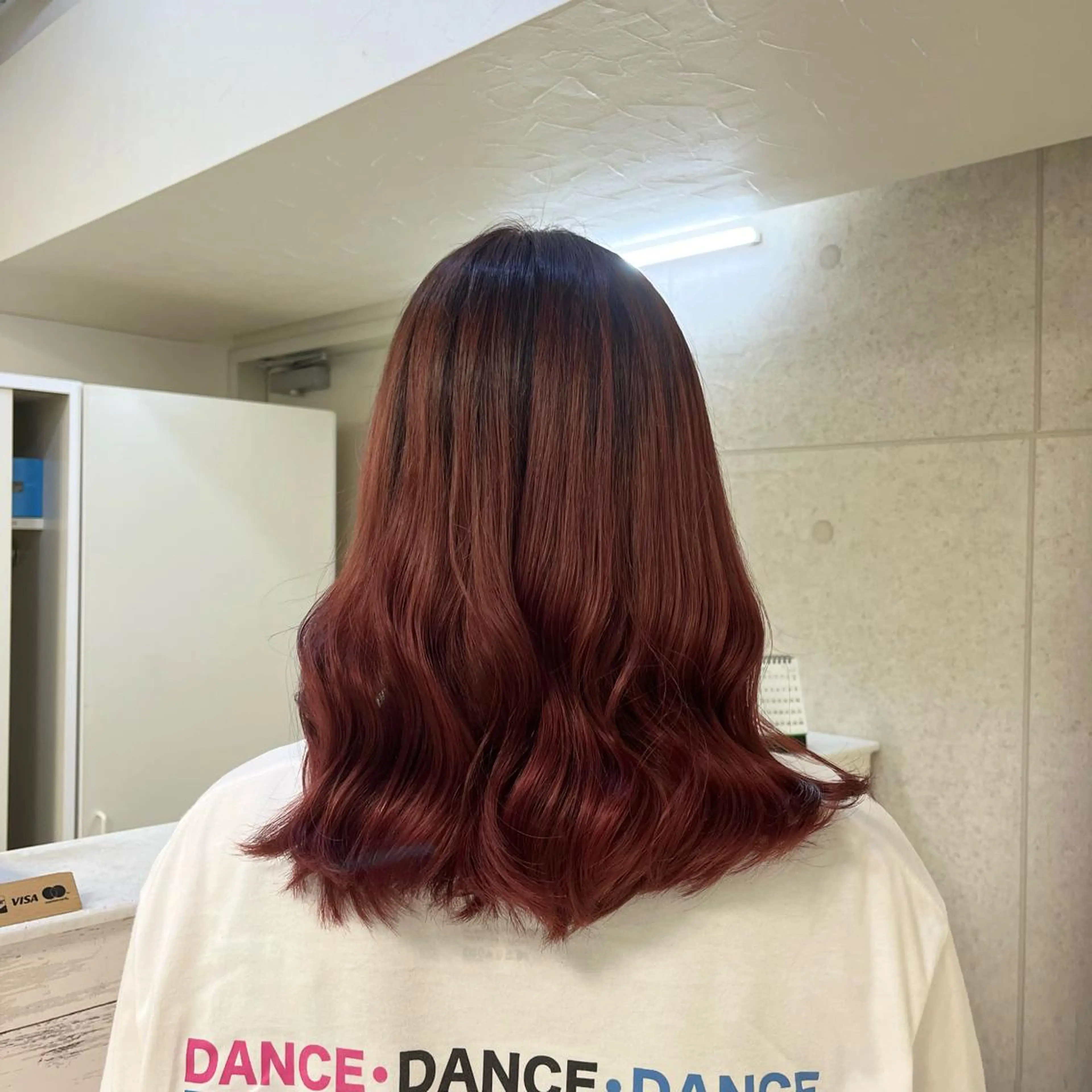 セミロング カラー ブリーチ ブラウンカラー レッドカラー レッドブラウン モデル募集中🌟 ふくむらのヘアスタイル