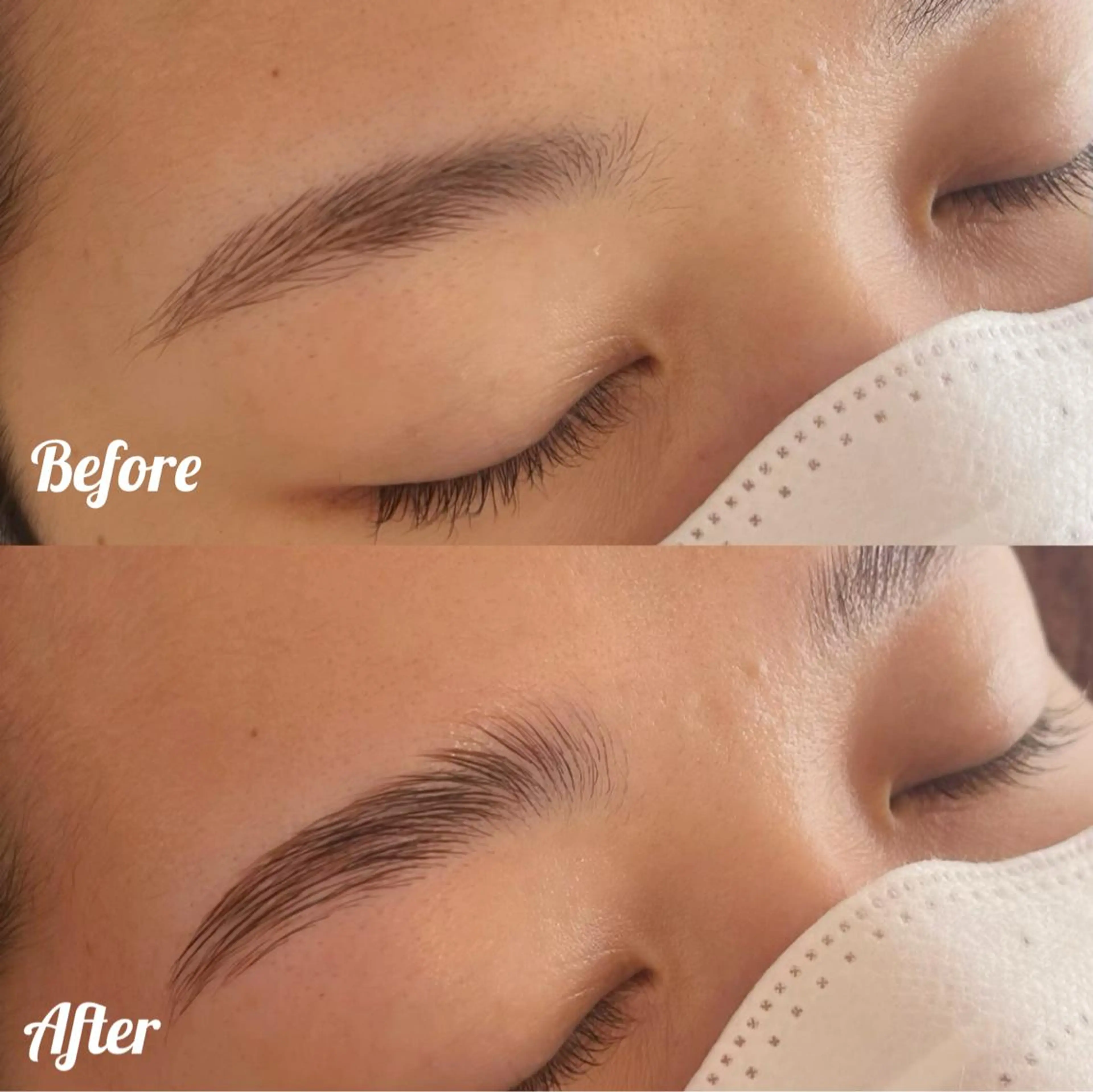 ハリウッドブロウリフト🦓毛流れで眉毛の悩みを解決！薄い眉毛もふわっと増えた感覚に𓂃٭𓈒𓏸の写真