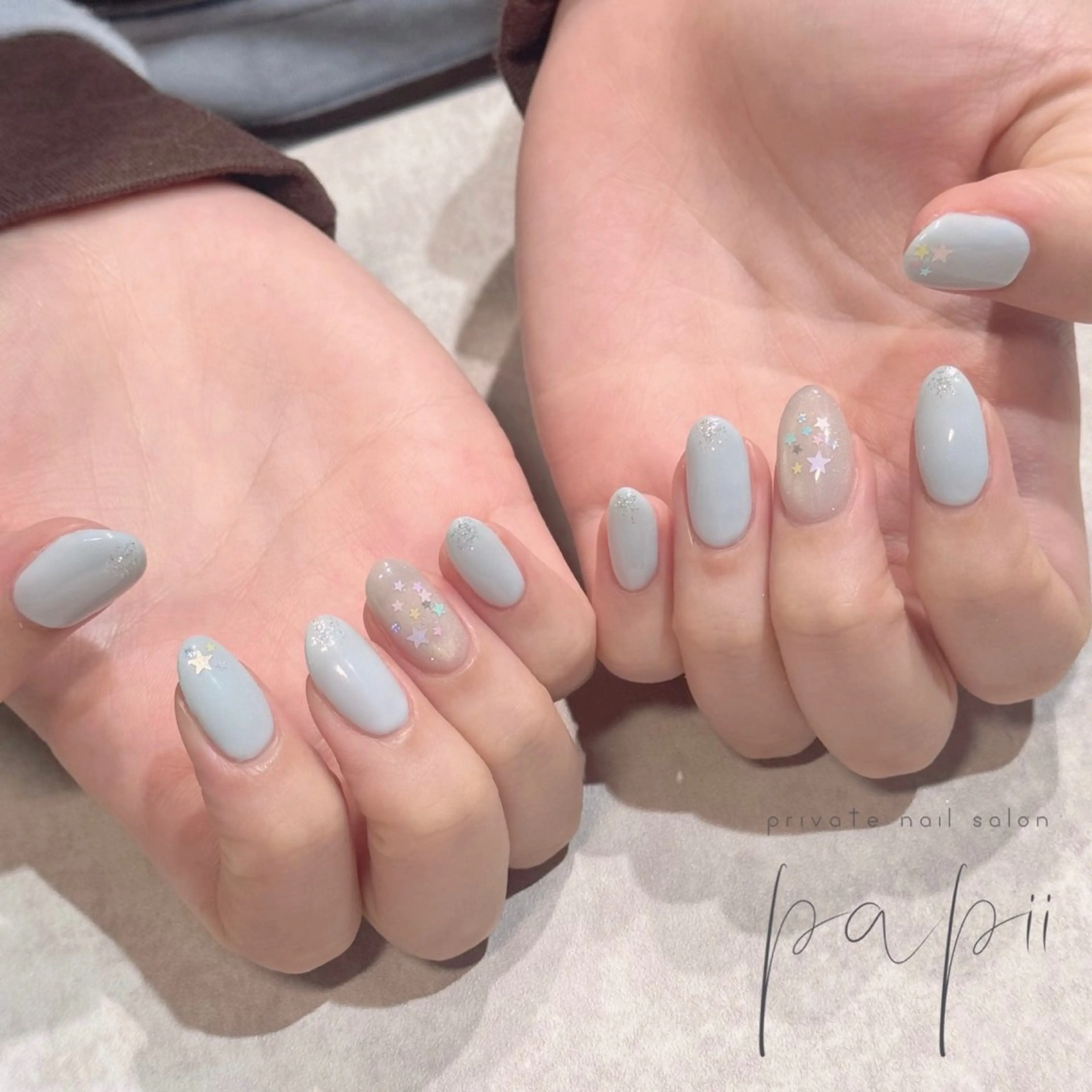 ネイル ニュアンスネイル シンプルネイル ハンドネイル papii☆ kurodaのネイルデザイン