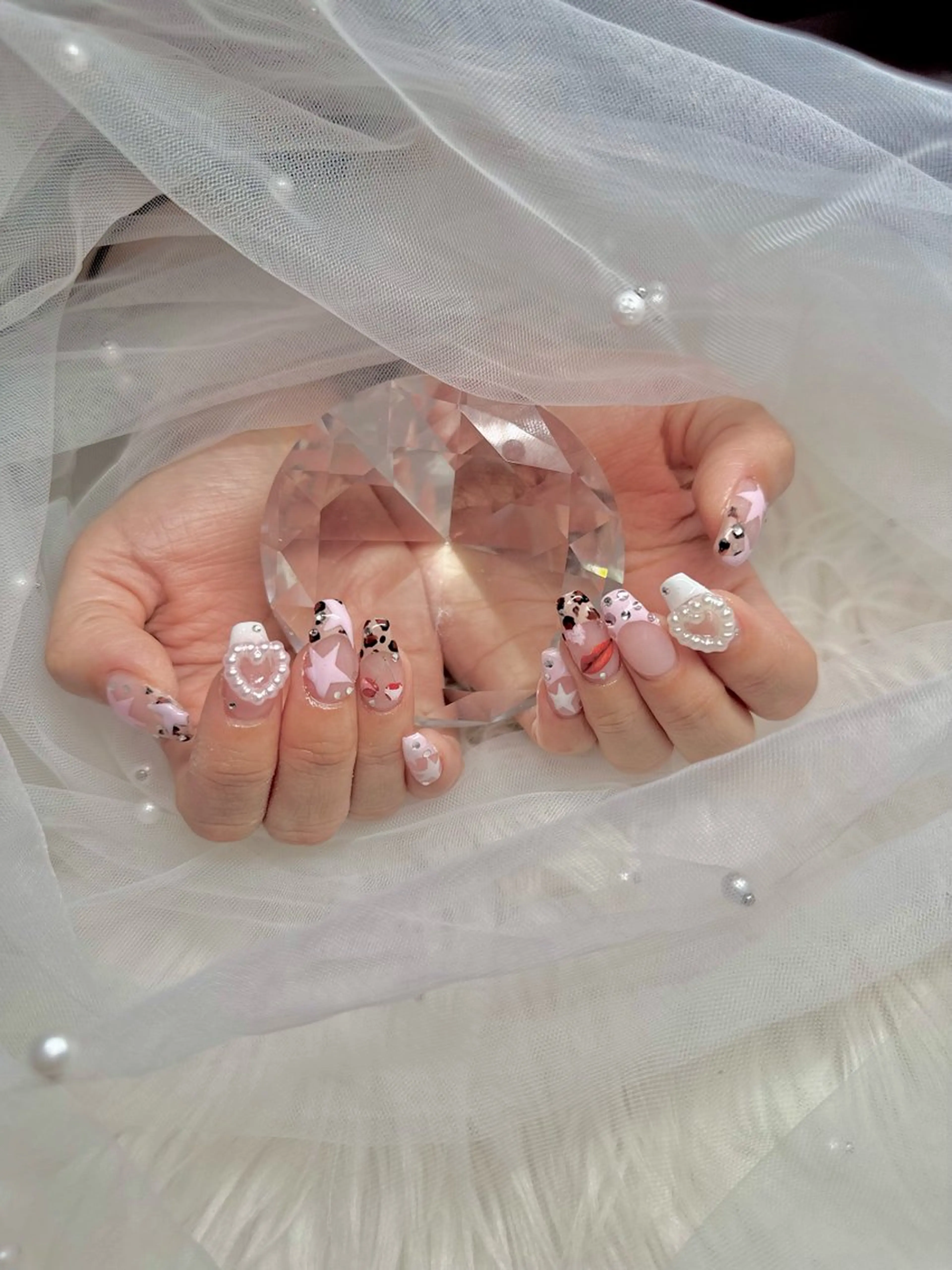 ネイル アニマル柄 ピンク ハンドネイル JillNails Niinaのネイルデザイン