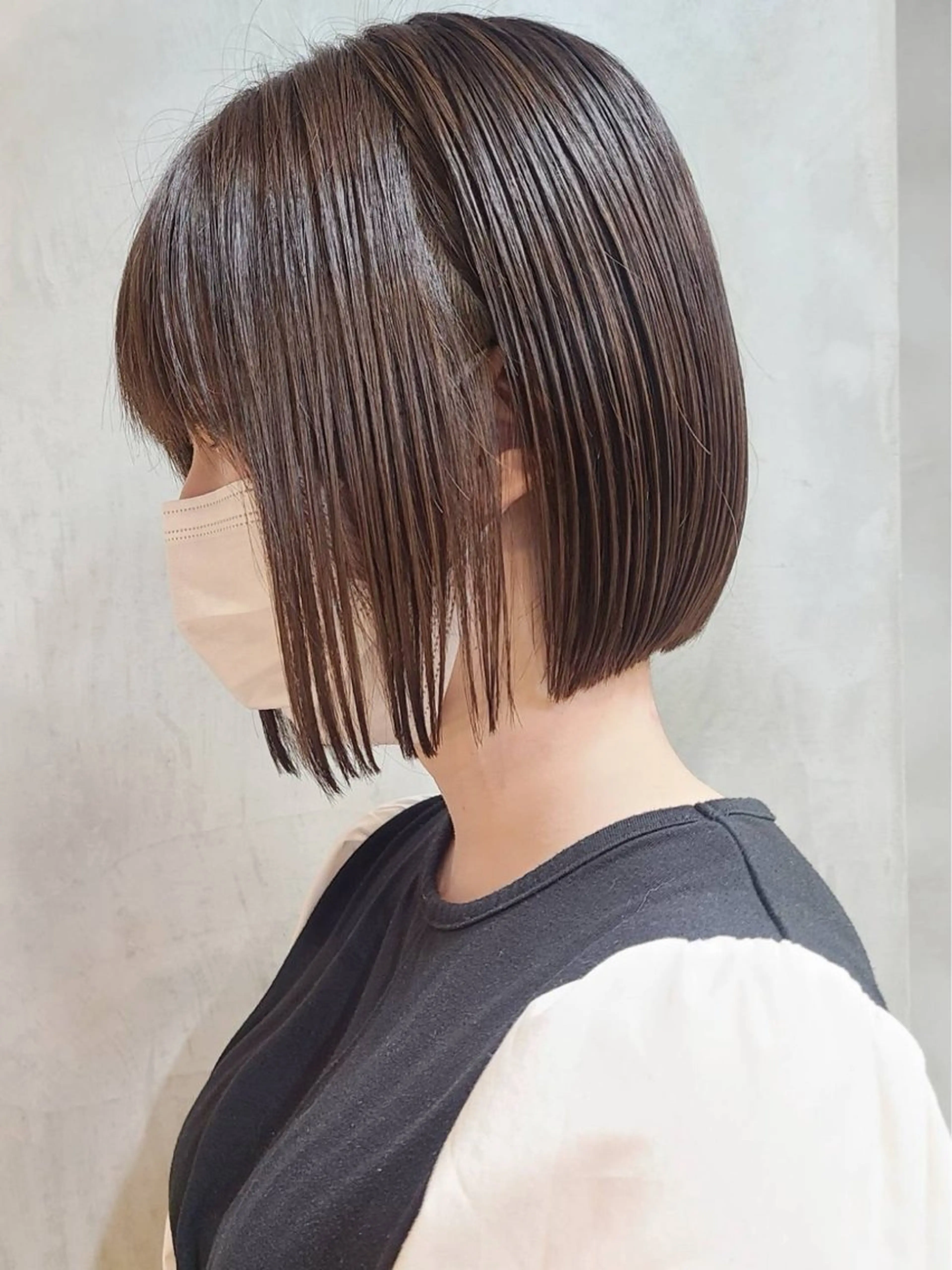 ミディアム カラー ブラウンカラー ダークグレー ダークグレージュ グレージュ ヘアカラー トリートメント 杏菜🌺👶🏼💕 ／elima調布🫧のヘアスタイル