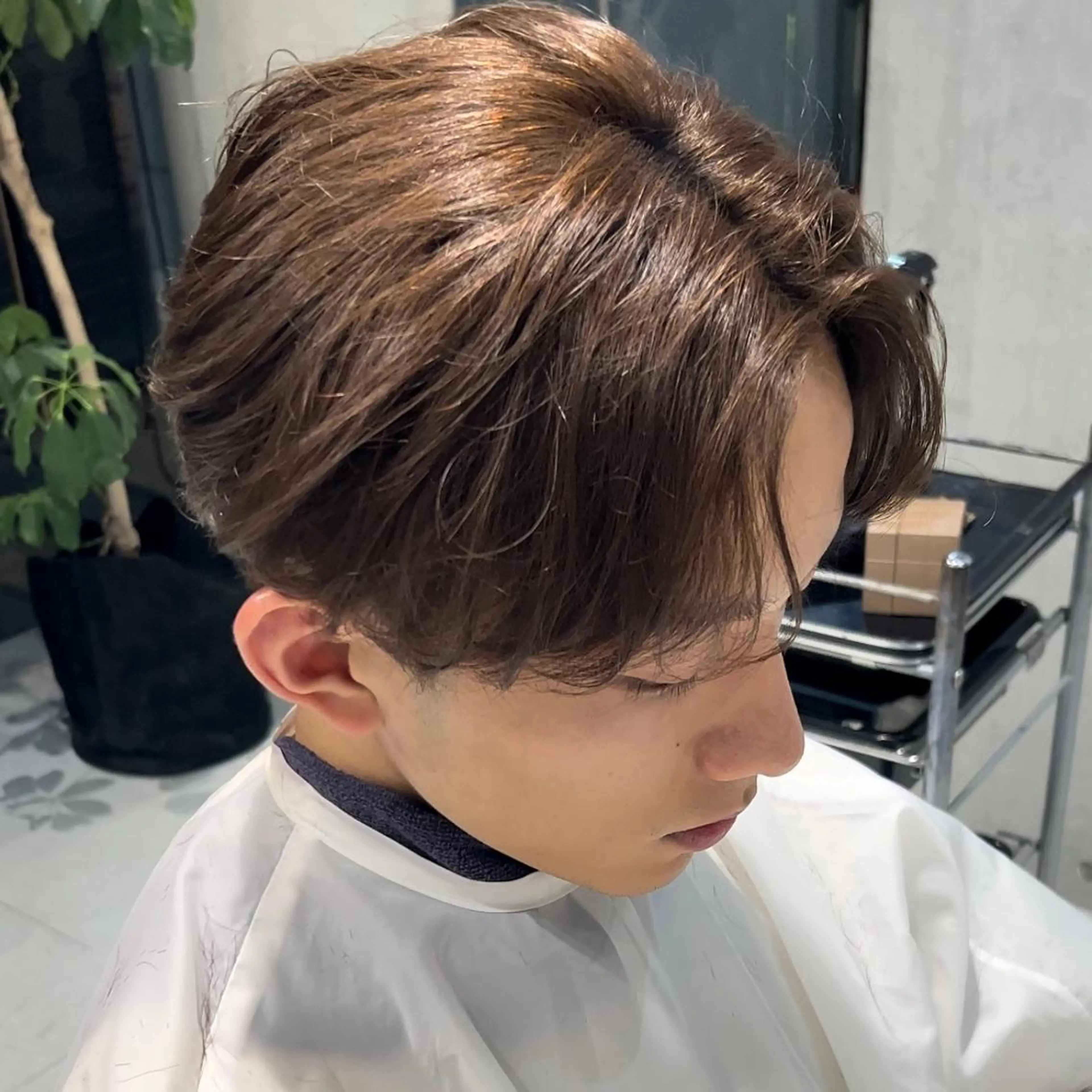 ショート カラー パーマ メンズ アイブロウ カット パーマ トリートメント ヘアセット 丁寧なカウンセリング 🌿Chiemi🌿のヘアスタイル