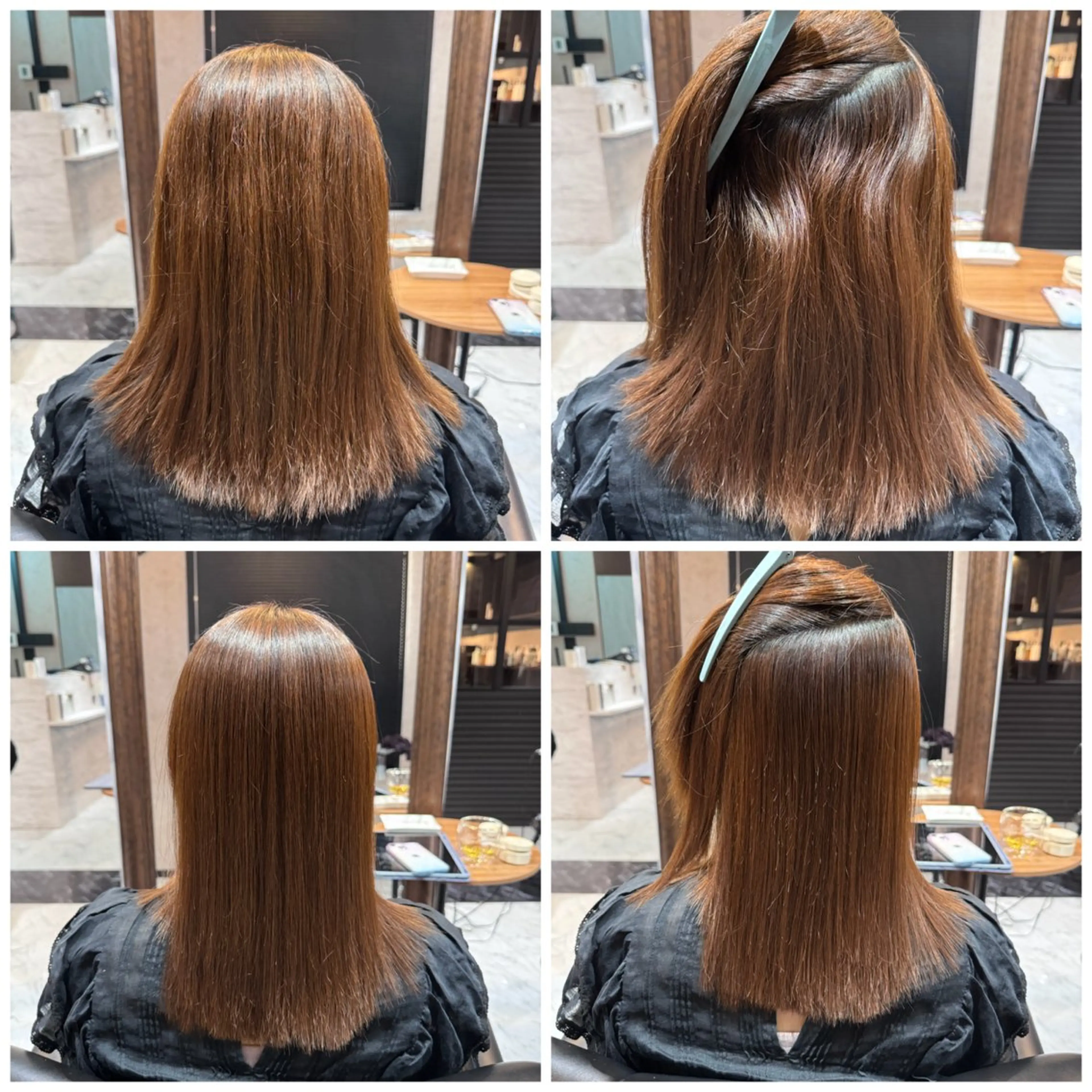 ミディアム 縮毛矯正 LuanaTOKYO 都築佑汰のヘアスタイル