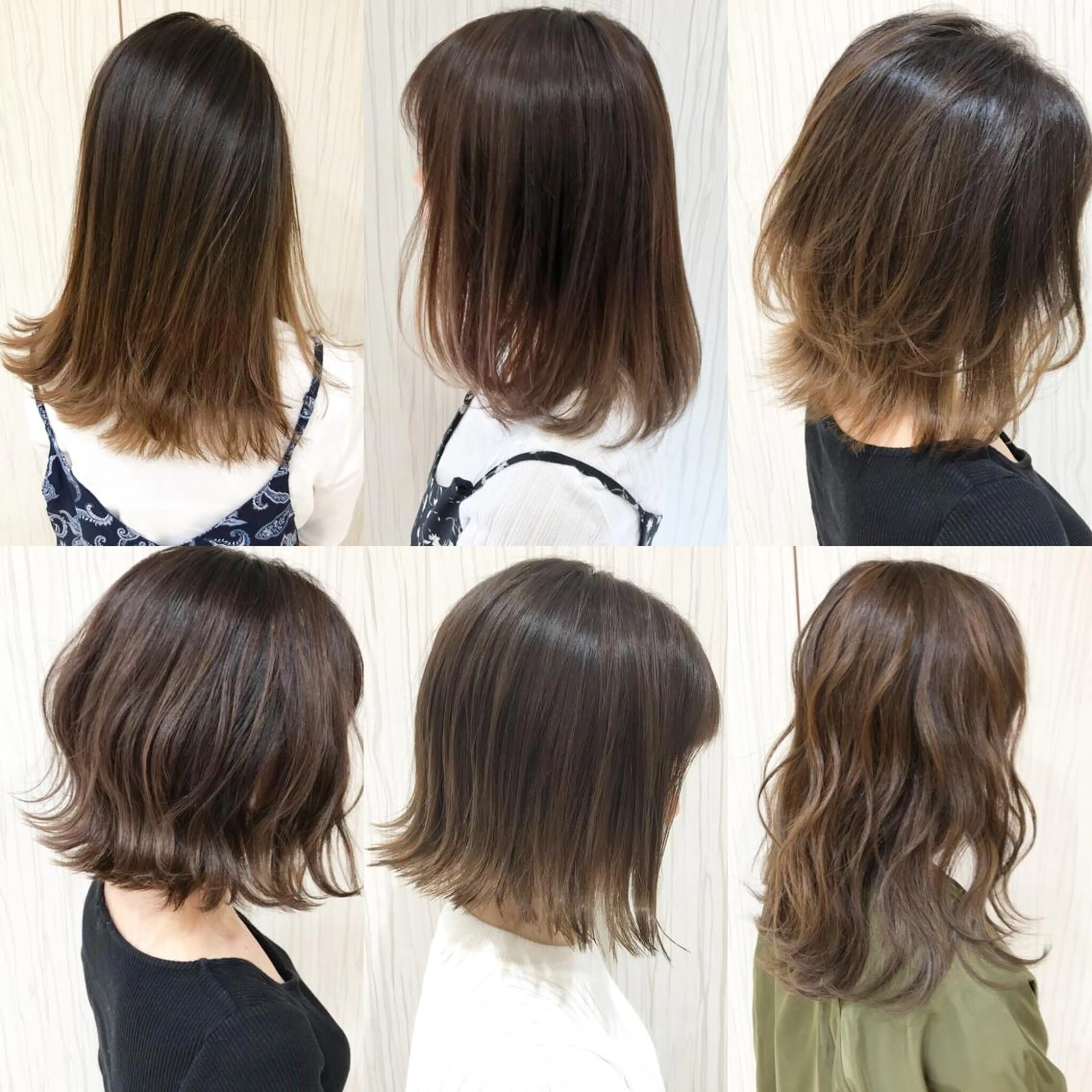 セミロング カット ヘアカラー トリートメント hair teria ryu 大塚のヘアスタイル