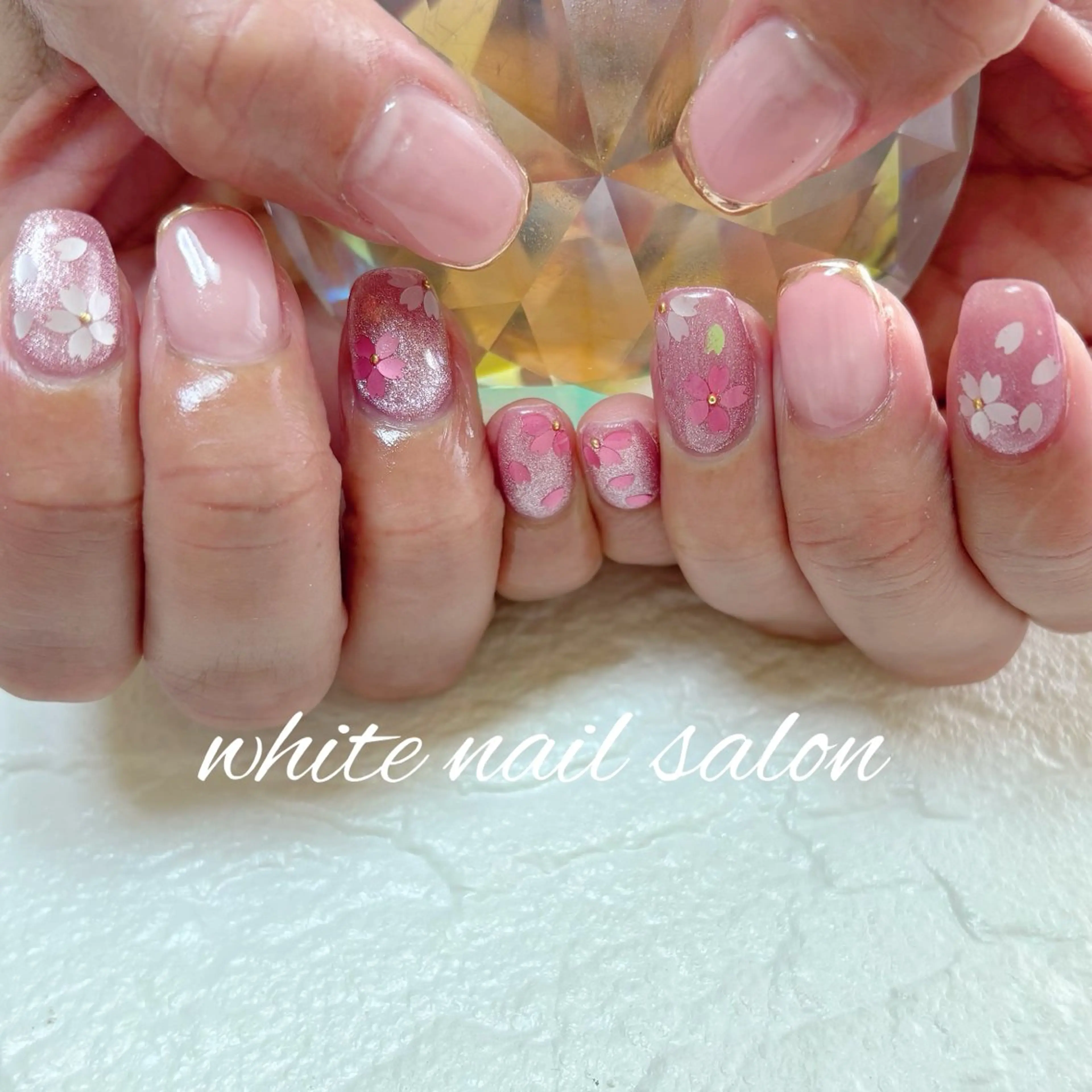 ネイル フットネイル ハンドネイル white nail salonのネイルデザイン