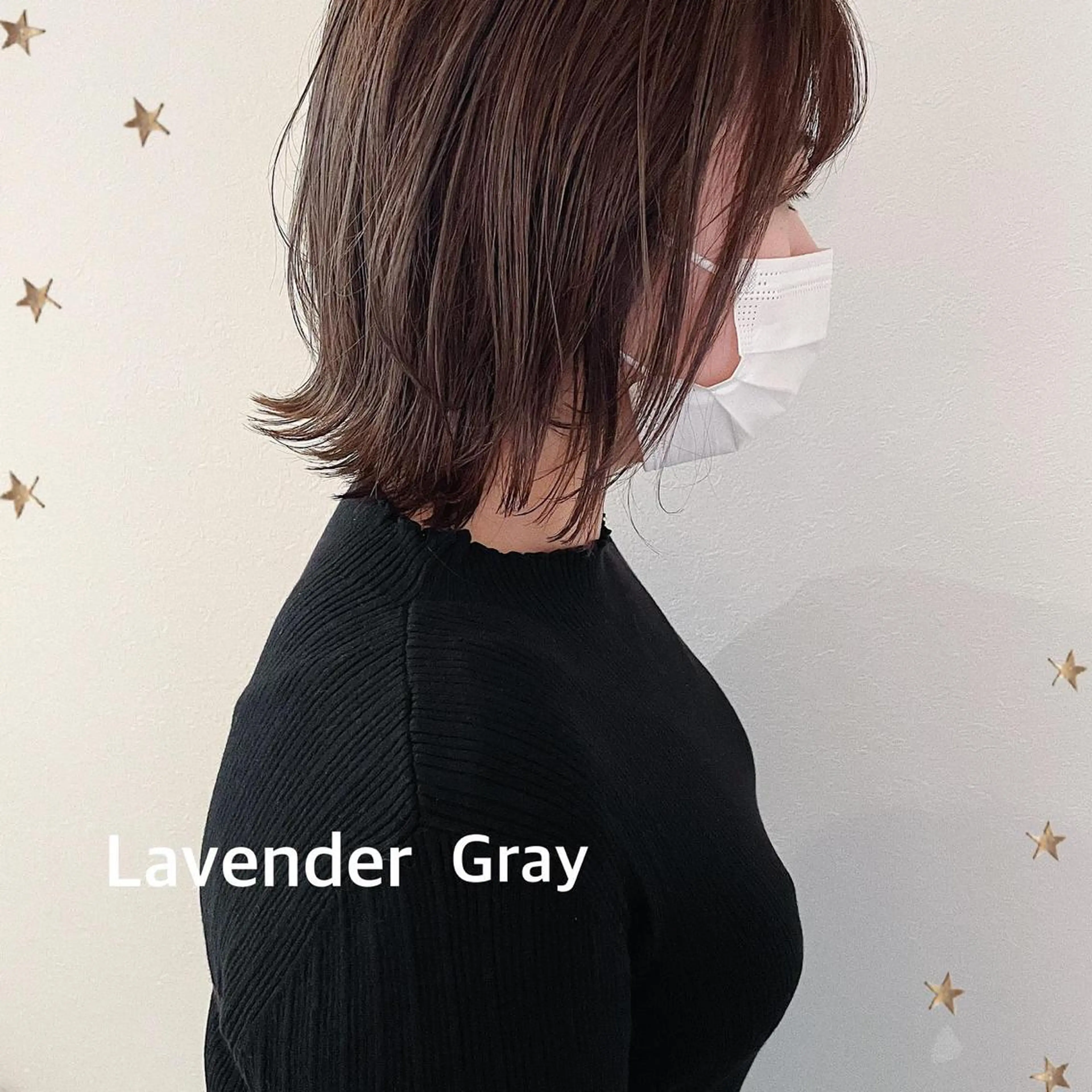 ミディアム カラー カット ヘアカラー 市川 千夏のヘアスタイル