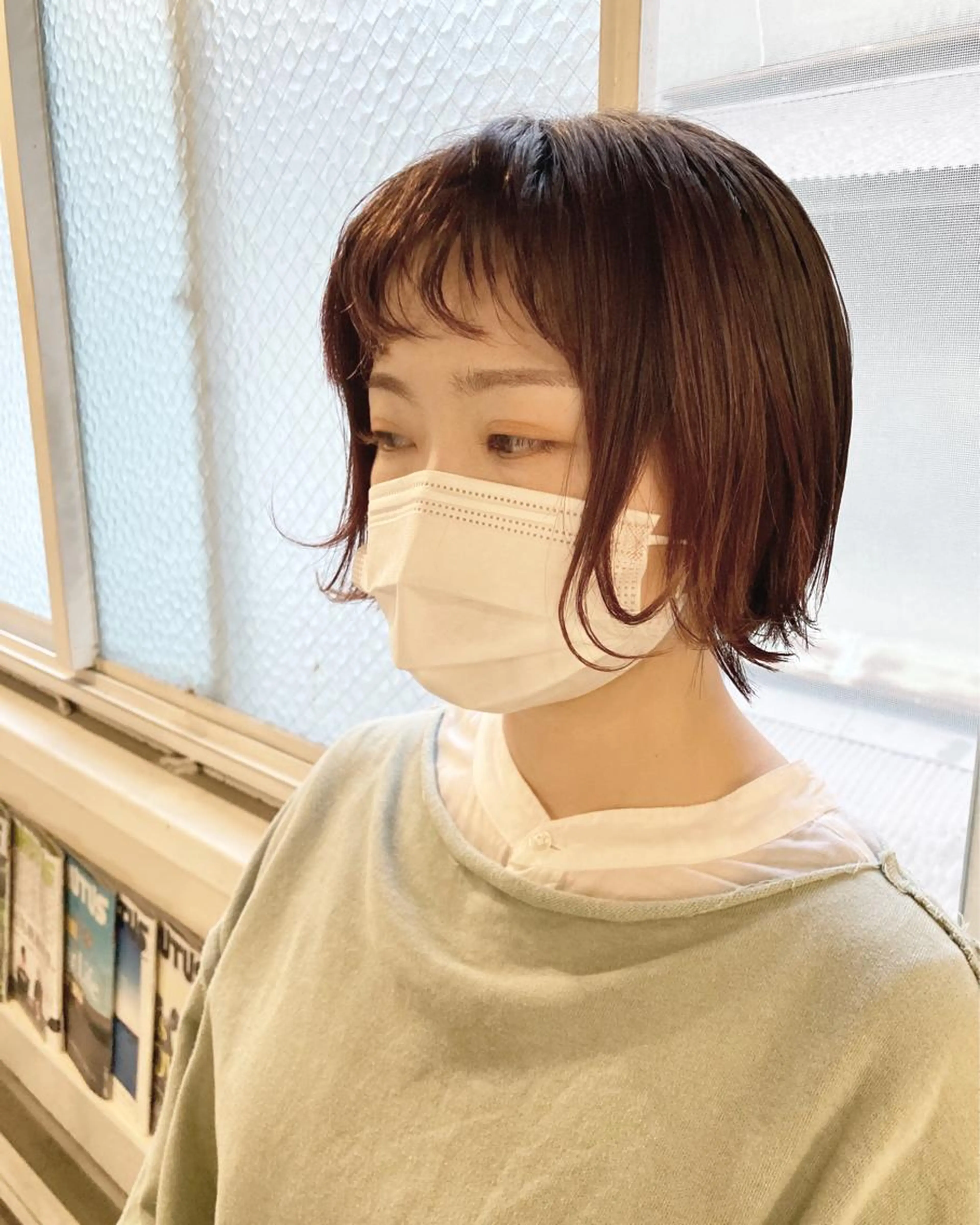 カット✂️前髪パーマ🦱トリートメントの写真