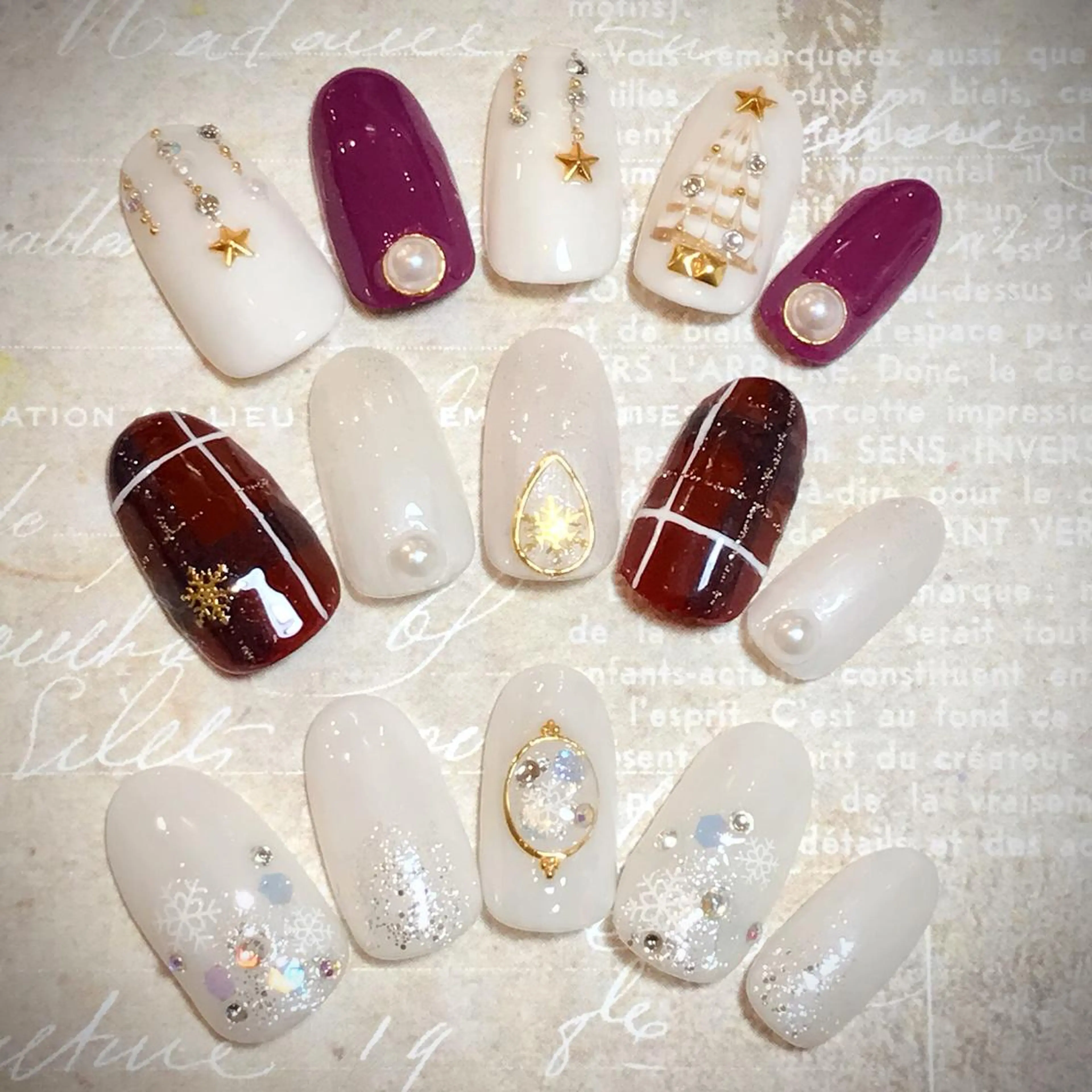 ネイル 冬ネイル クリスマス jdn kayokoのネイルデザイン