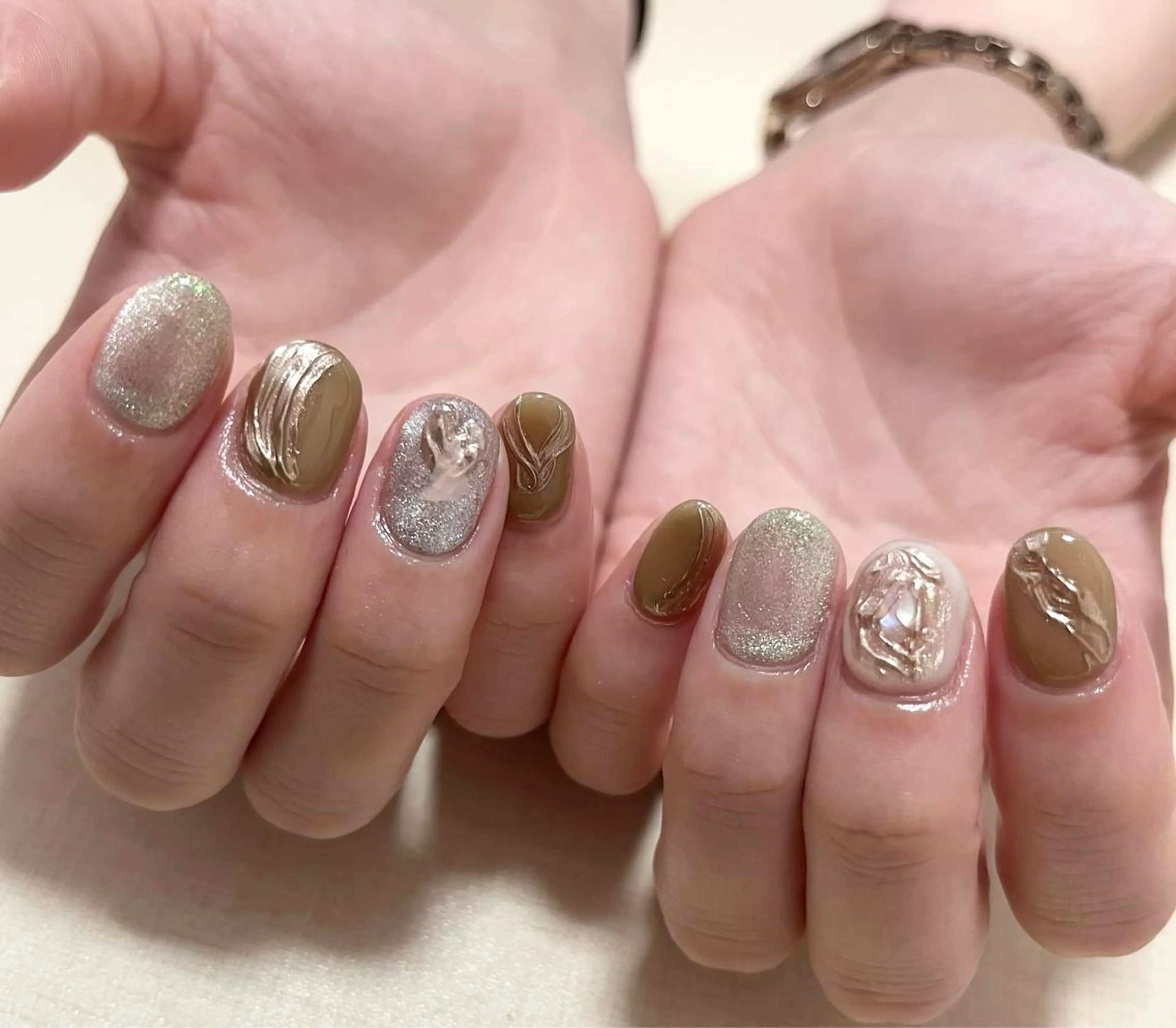 ネイル ニュアンスネイル わたなべ さやかのネイルデザイン