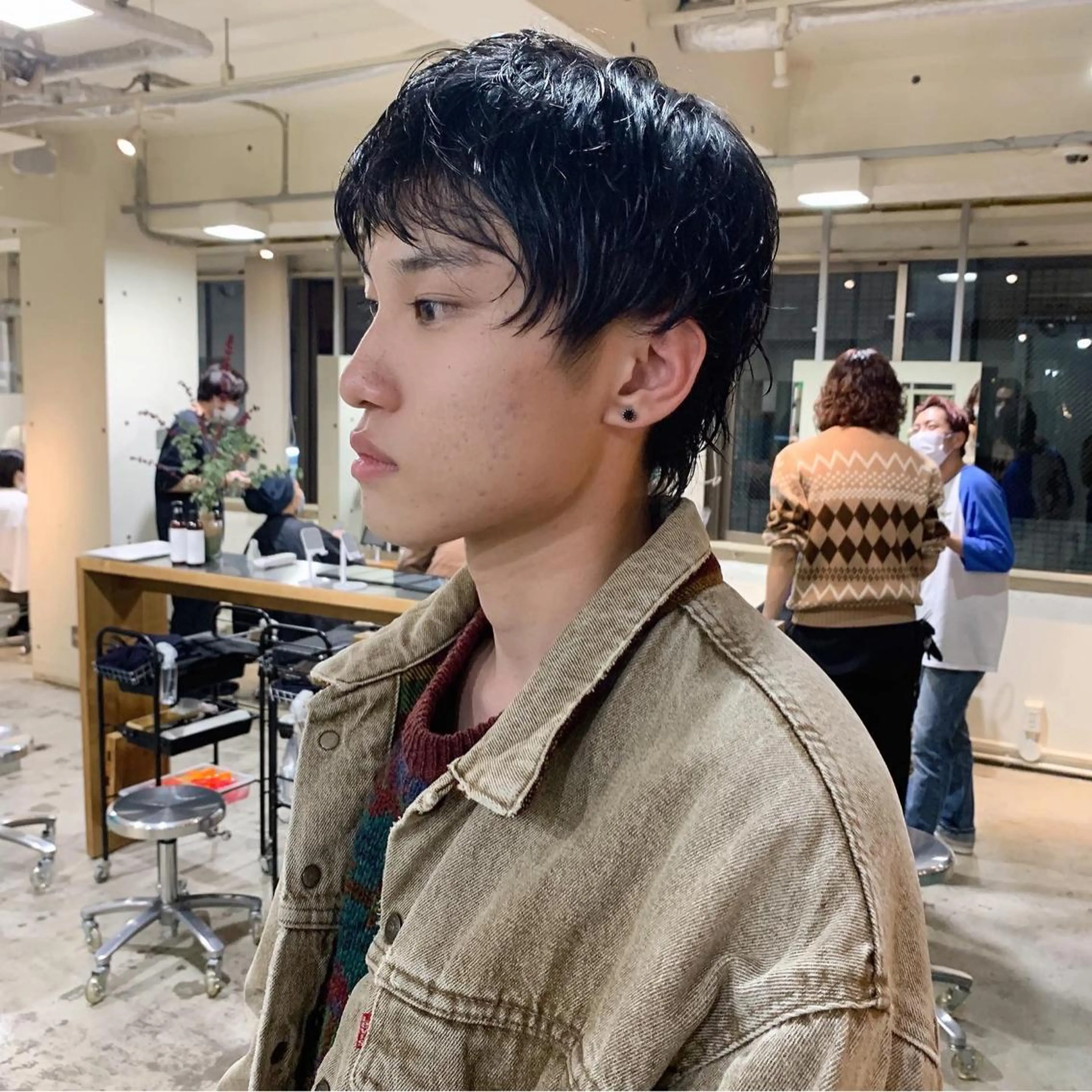 パーマ メンズ カット パーマ スパイキーショート/ メンズヘア/hugeのヘアスタイル