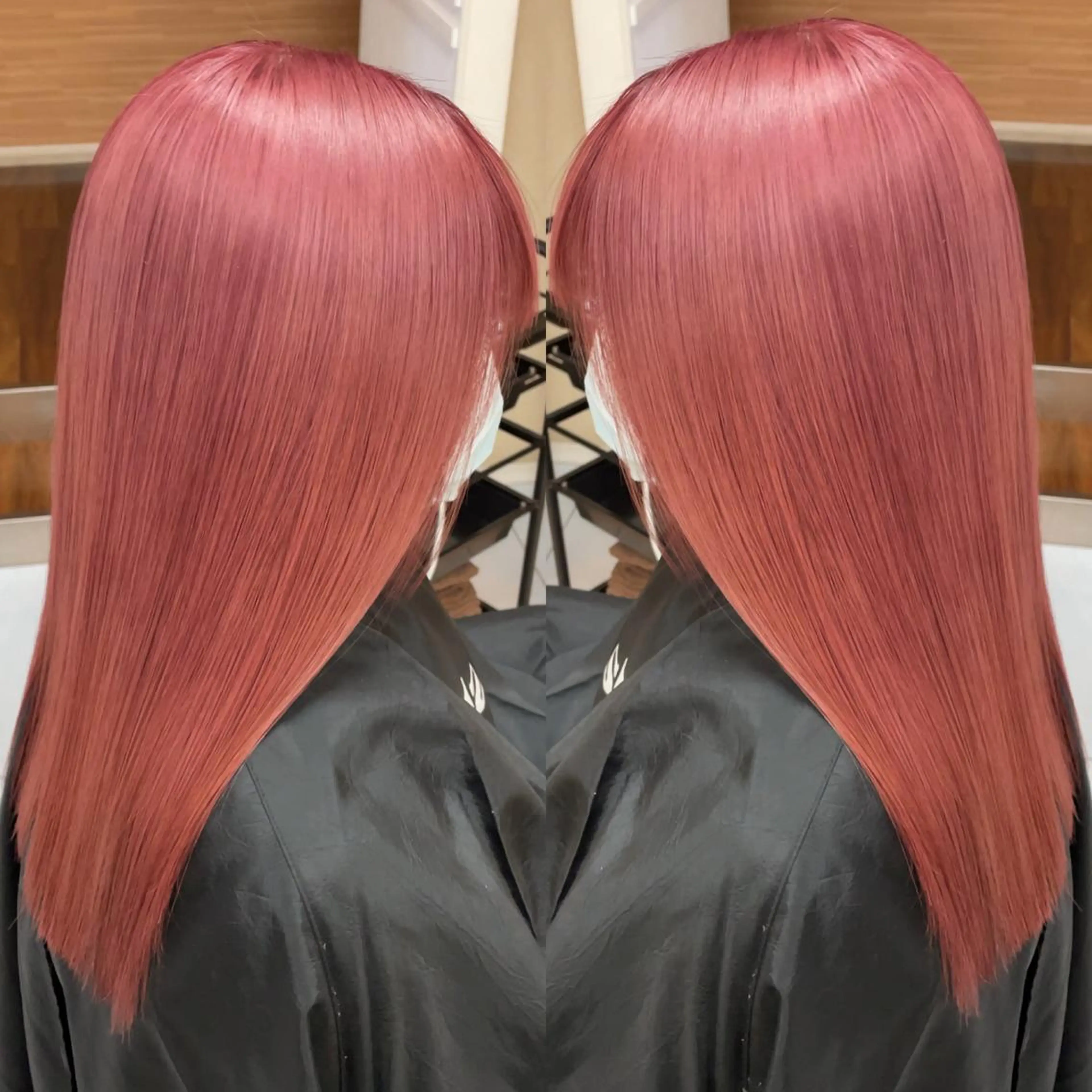 セミロング カラー 縮毛/レイヤー 韓国/橋口のヘアスタイル