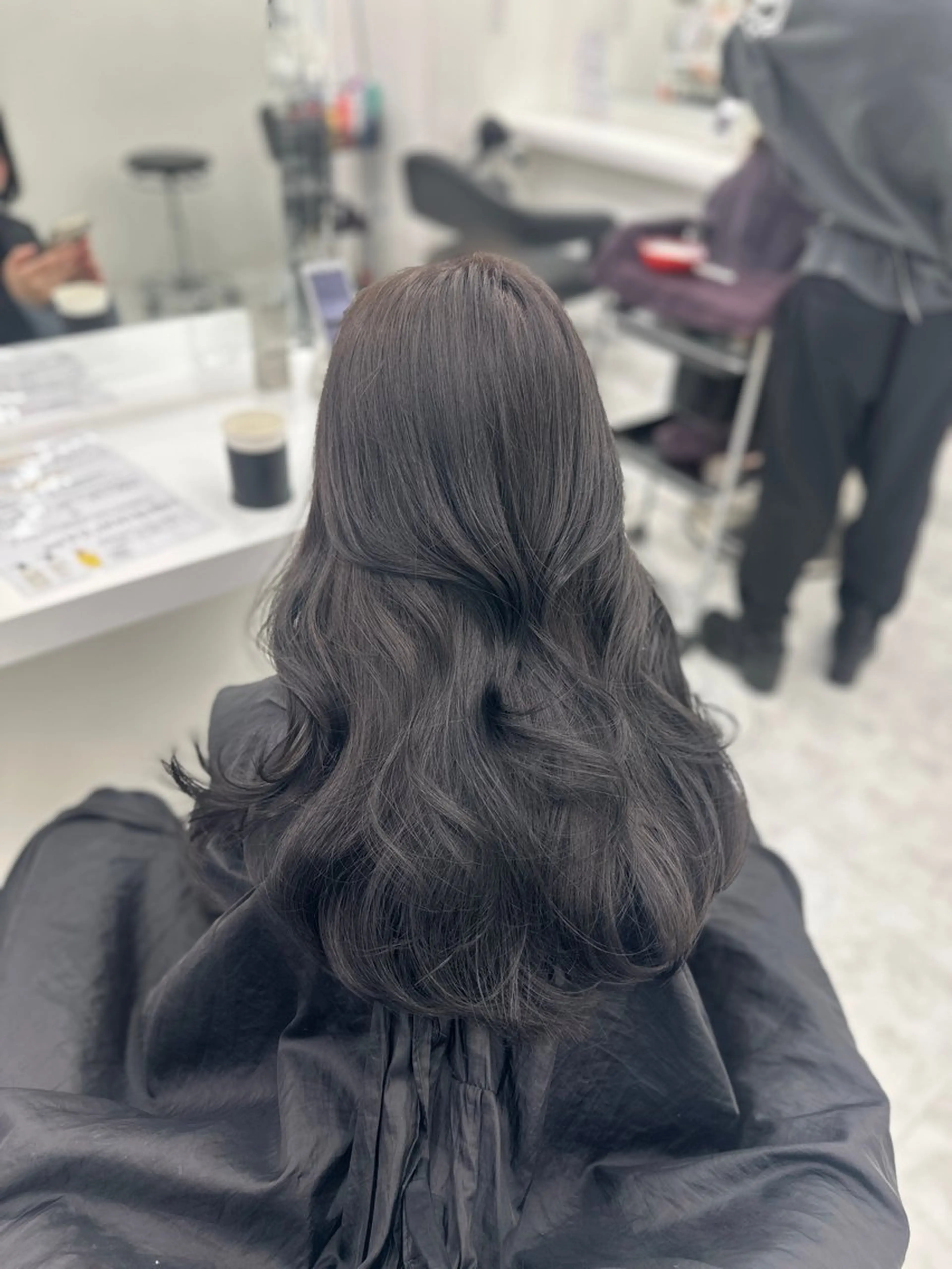 ロング カラー パーマ ヘアアレンジ メンズ キッズ ♥️韓国ヘア レイヤー♥️ゆりのヘアスタイル