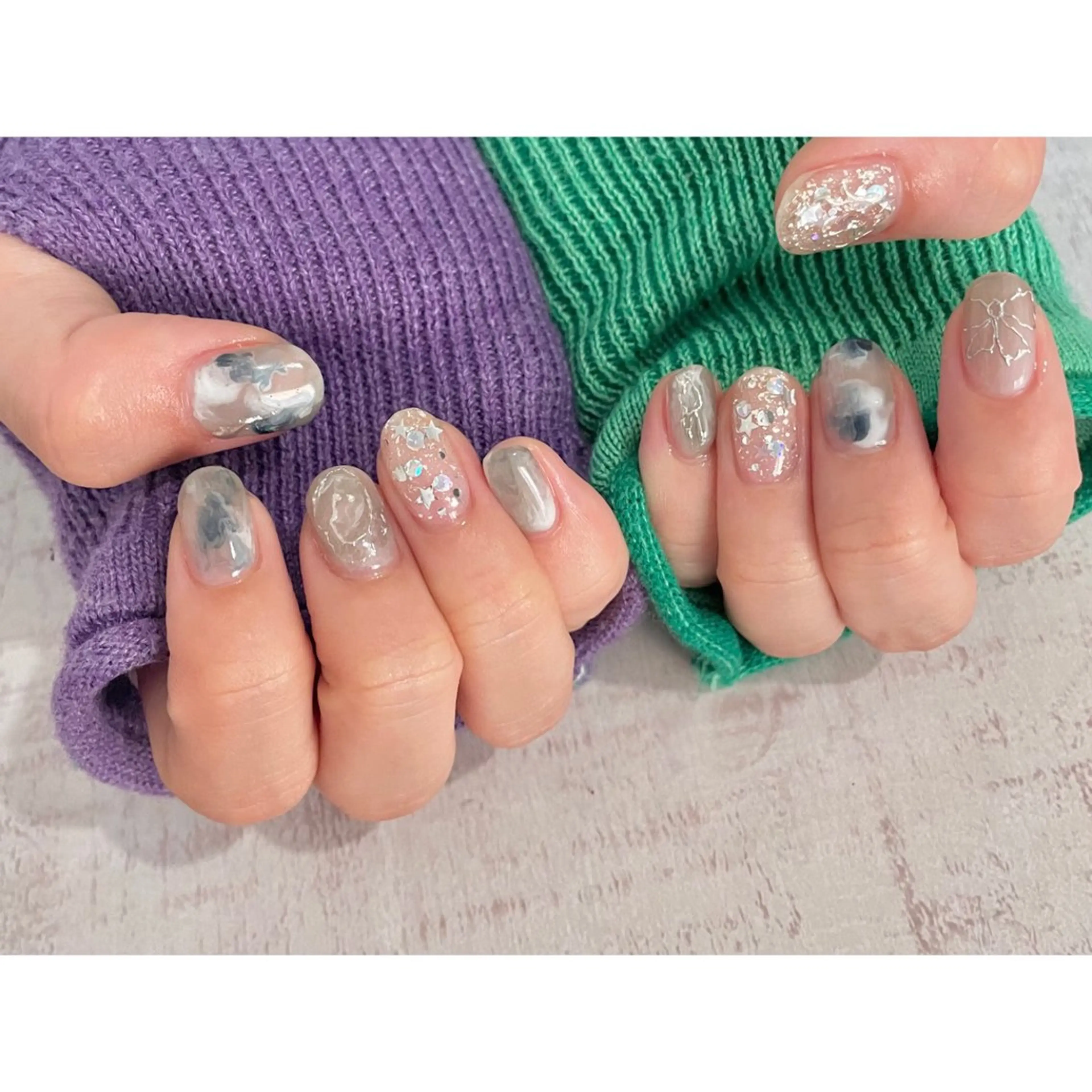 ネイル 𖡼 yumenoのネイルデザイン