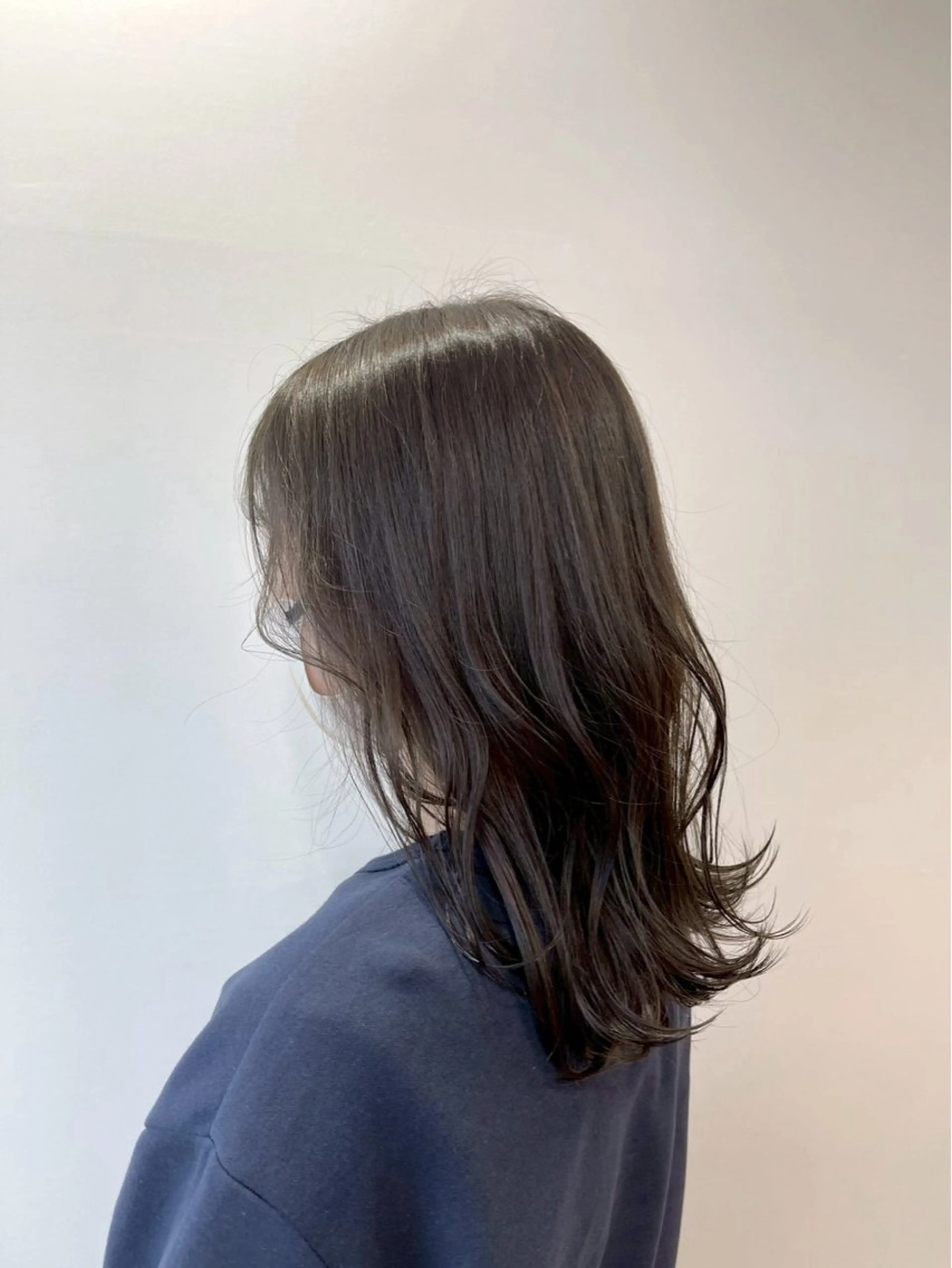 ミディアム カラー ブラウンカラー ショコラブラウン ✨️赤み消しカラー/ ミルクティーベージュのヘアスタイル