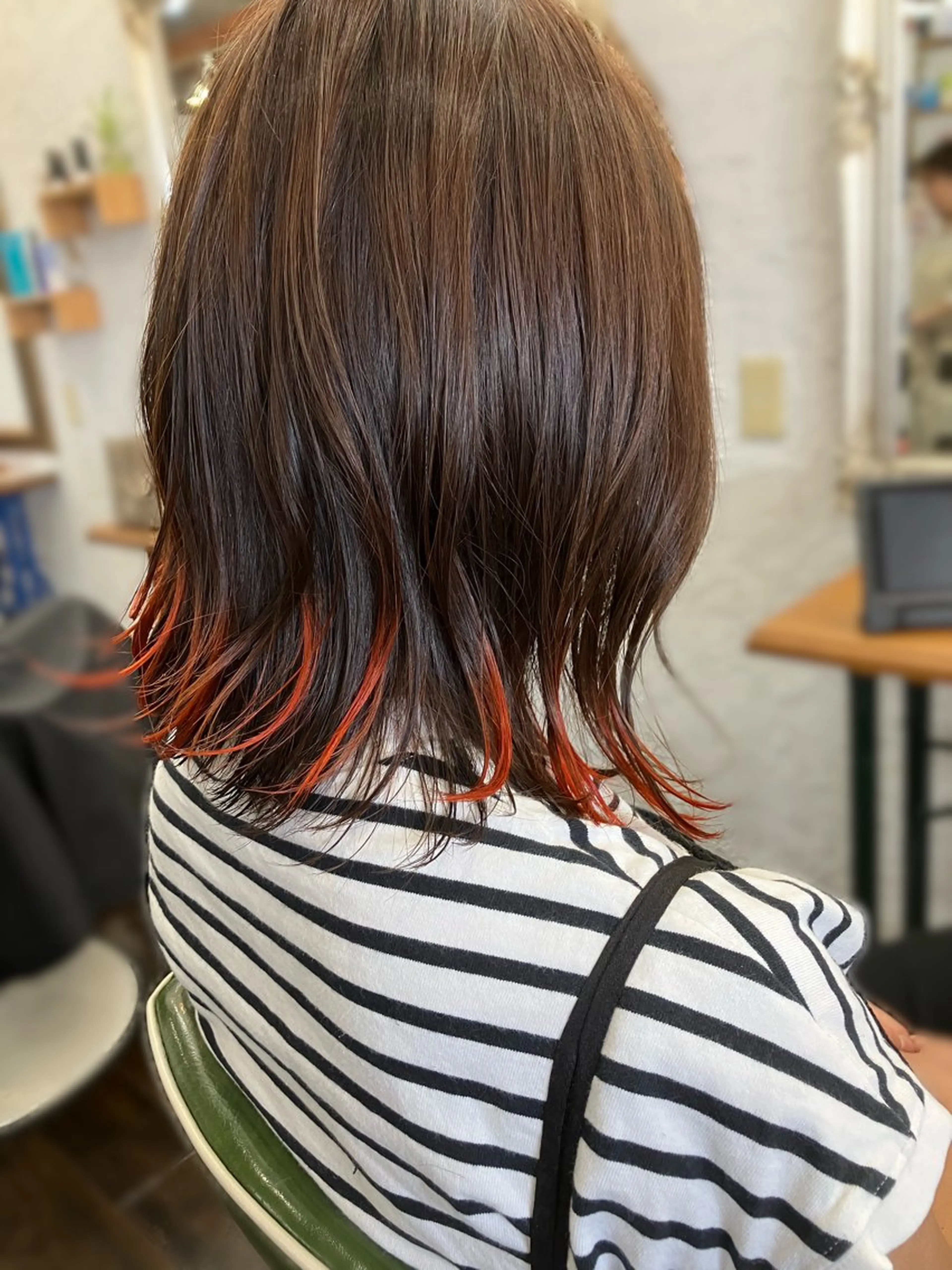 ミディアム カット ヘアカラー 末吉 慶多のヘアスタイル